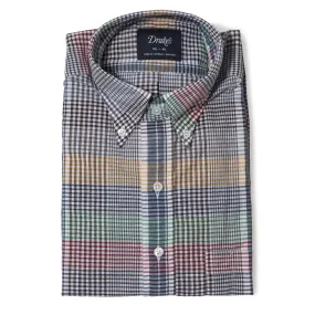 Cotton Madras Button-down Shirt