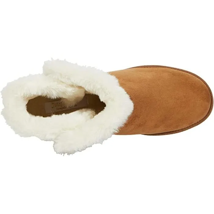 Cozy faux-fur trim faux suede juicy couture boots