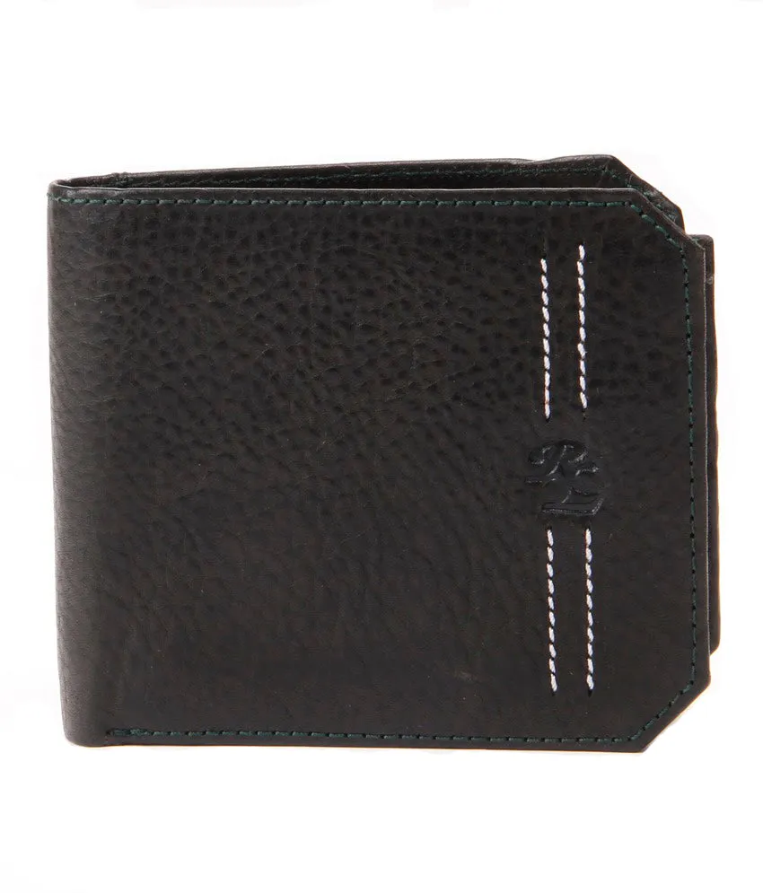 Cross Cut Double Stitch Wallet