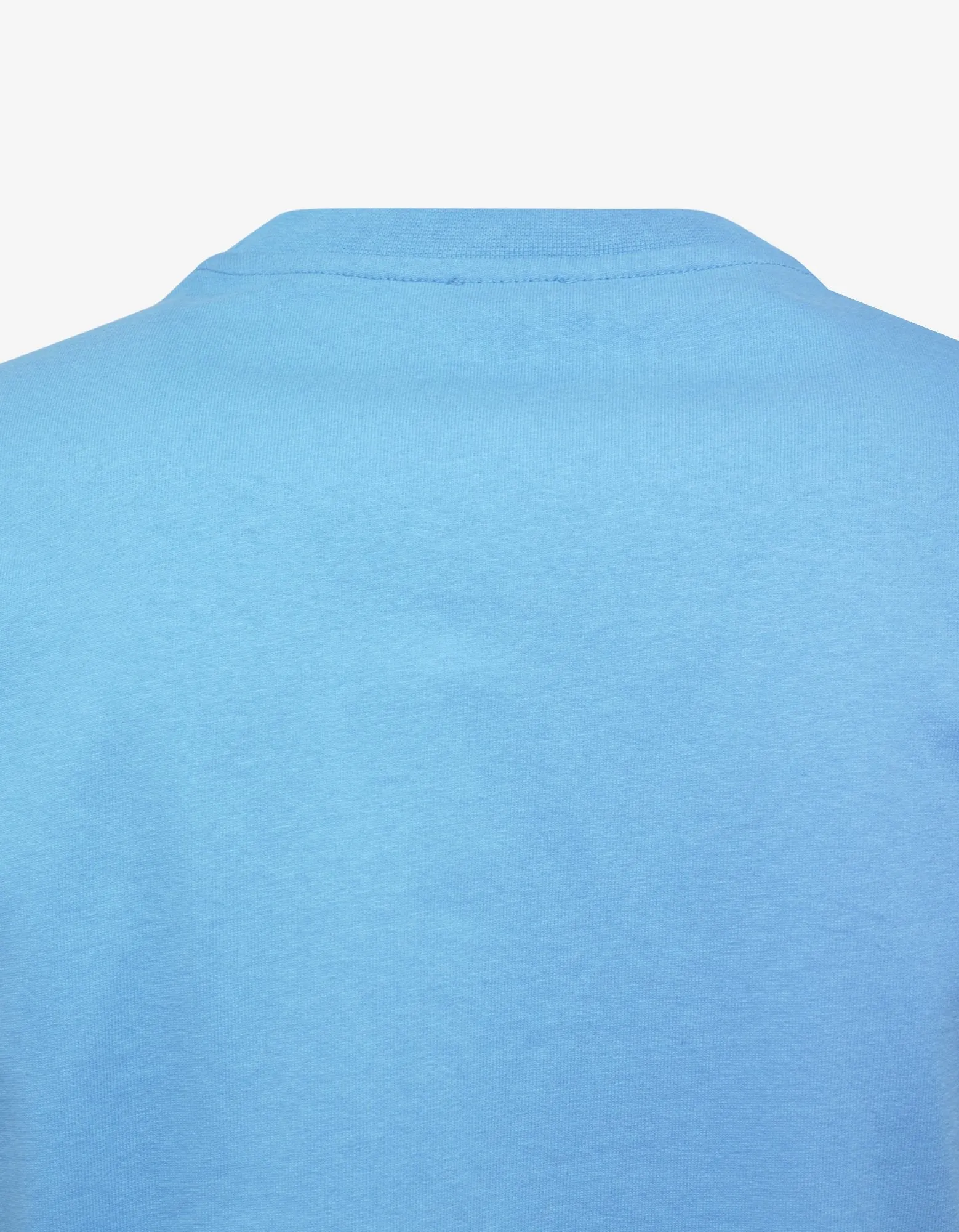 Cyan Tiger Embroidery T-Shirt -