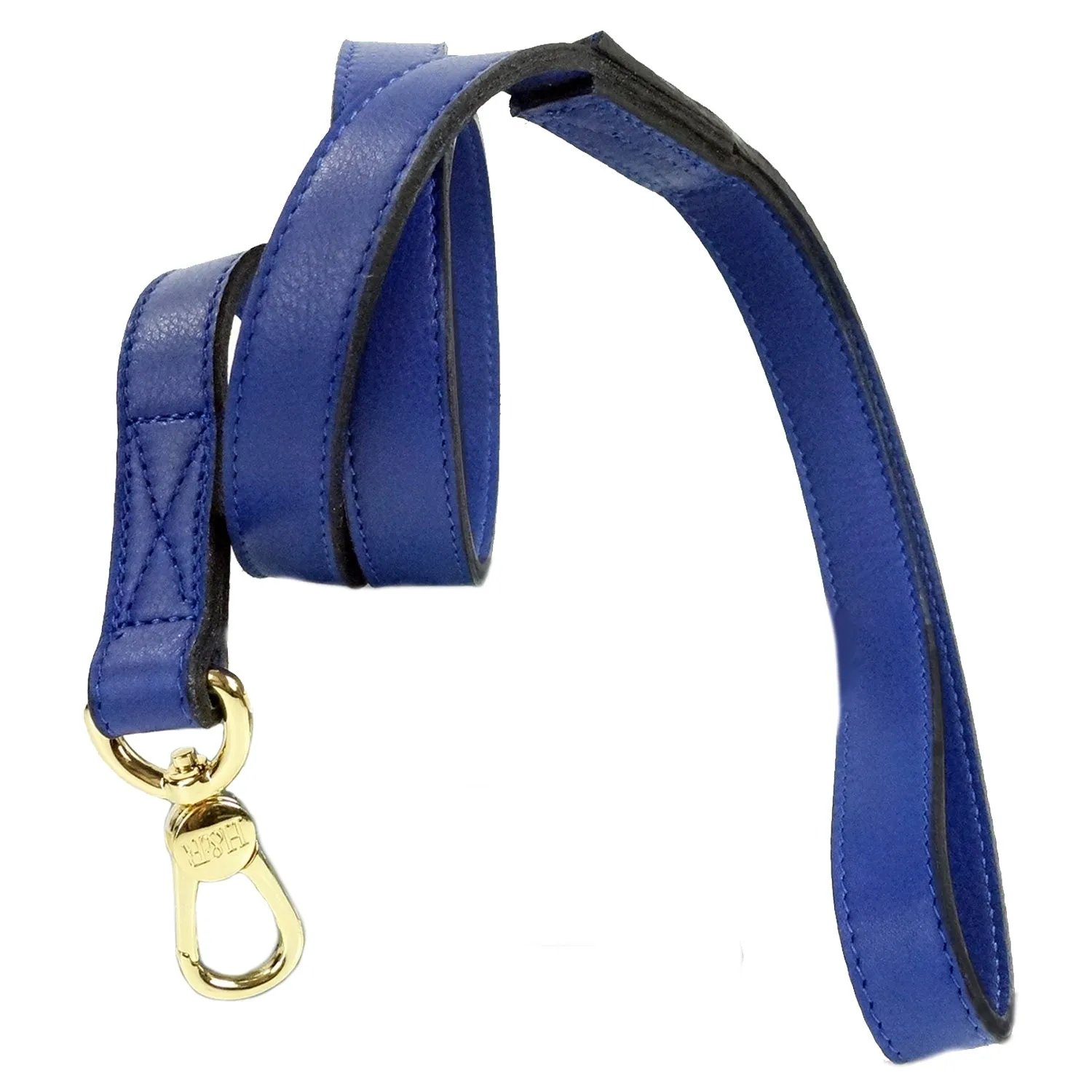 Daisy Dog Leash in Cobalt Blue & Gold