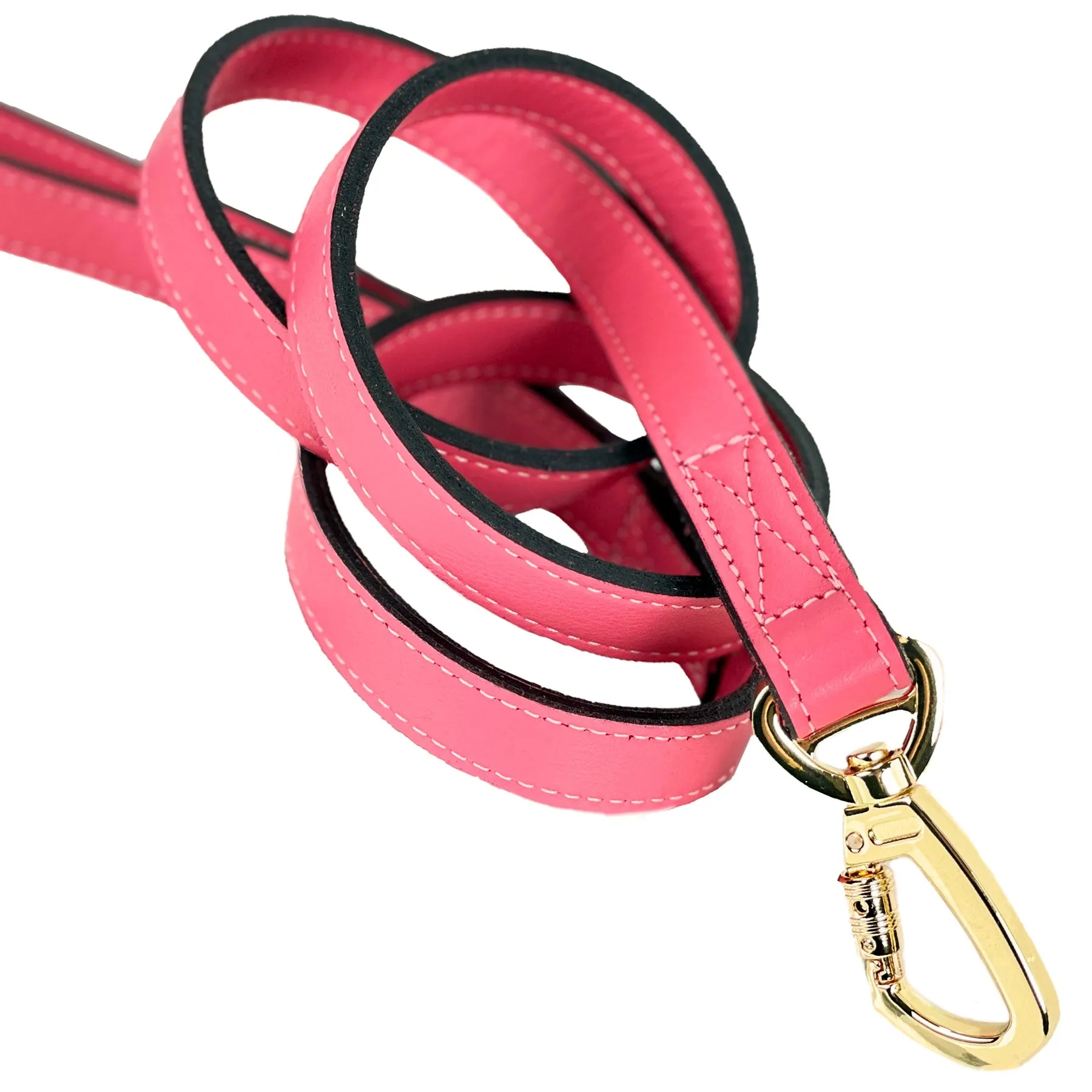 Daisy Dog Leash in Petal Pink & Gold