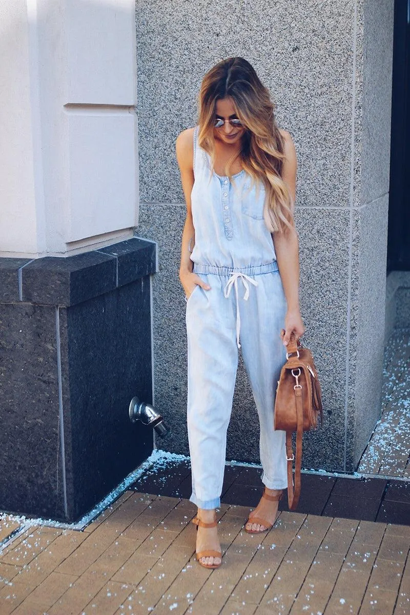 DENIM DREAM TANK JUMPSUIT