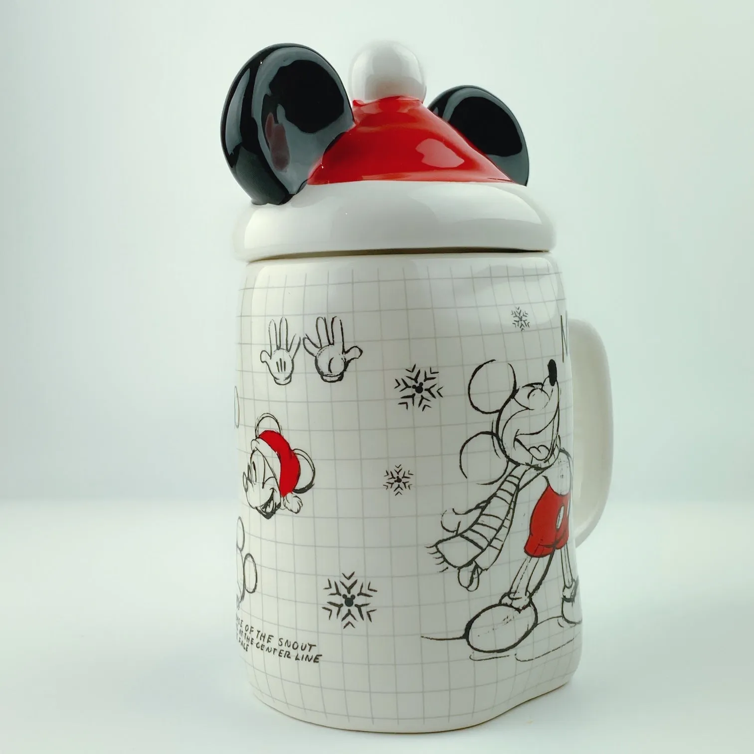 Disney® Sketch book Mickey Mouse Peek-a-Boo Holiday Mug 22 oz. with Lid