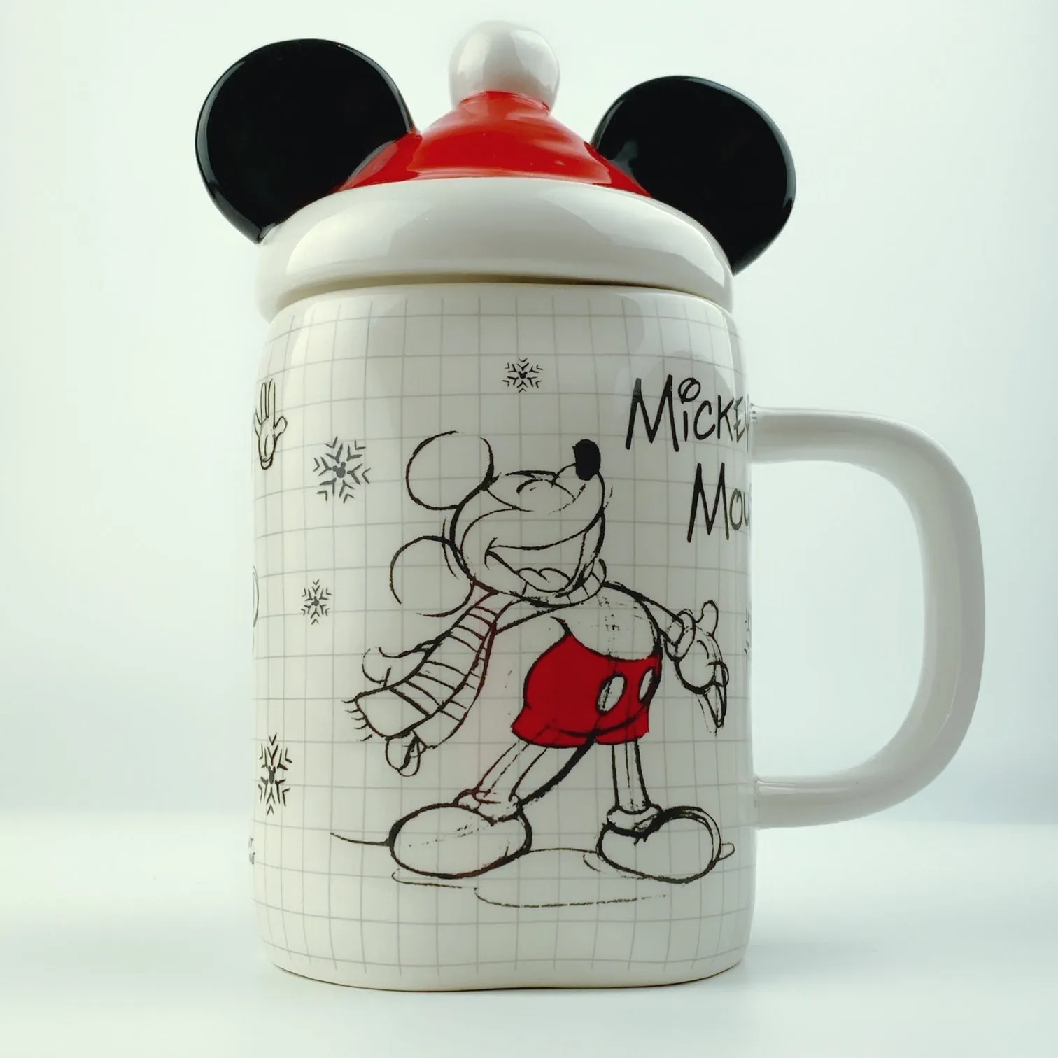 Disney® Sketch book Mickey Mouse Peek-a-Boo Holiday Mug 22 oz. with Lid