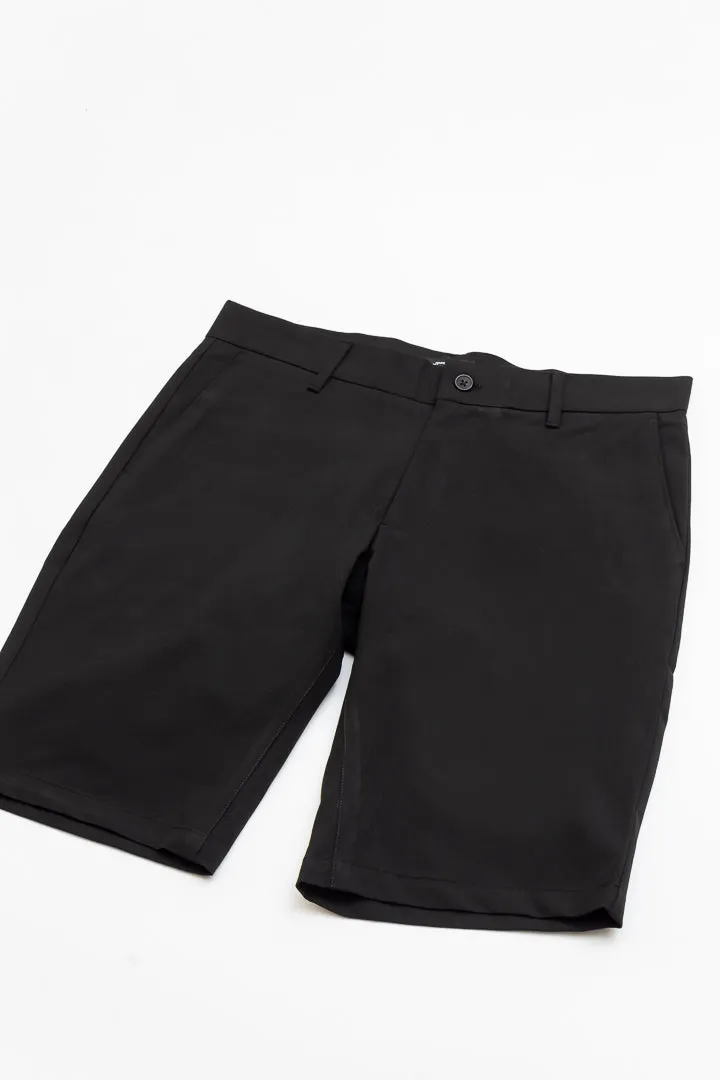 Ebony Black Stretch Chino Shorts