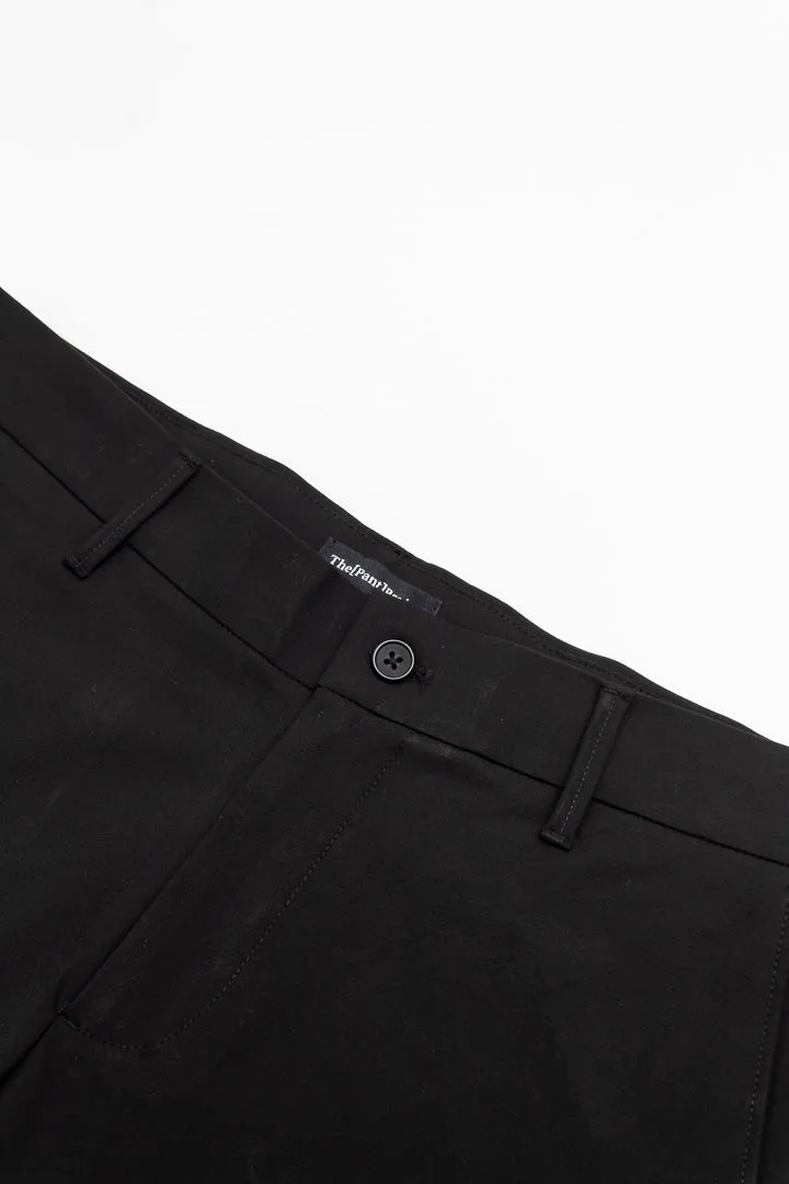 Ebony Black Stretch Chino Shorts