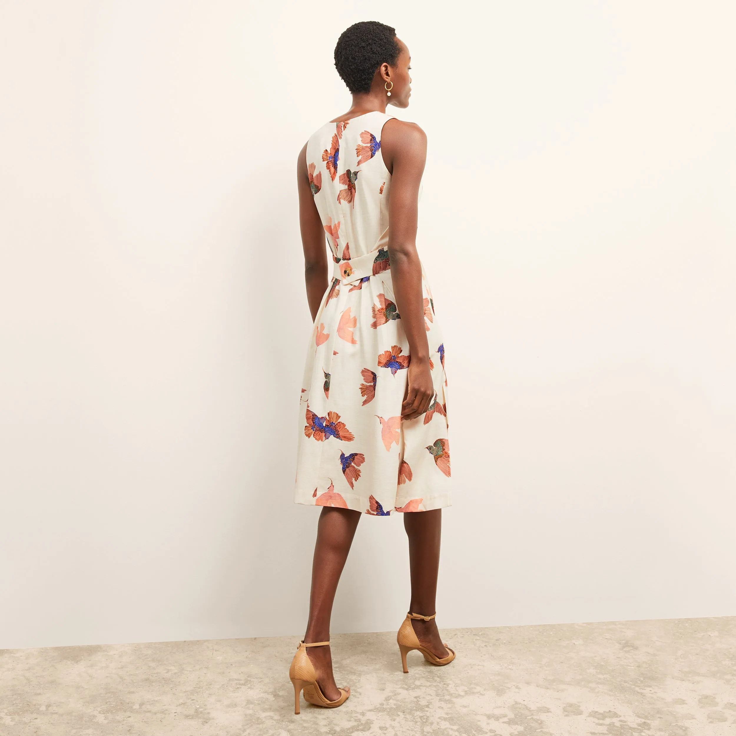 Estela Dress - Airy Cotton :: Hummingbird Print