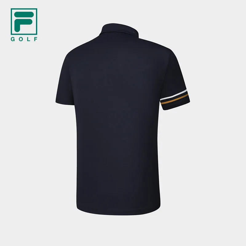 FILA CORE ATHLETICS GOLF Men Short Sleeve Polo (Navy / White)