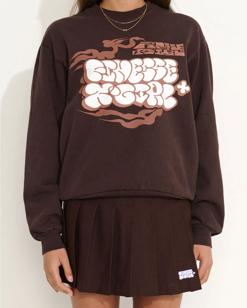 Finesse x X-girl Tennis Skirt Chocolate