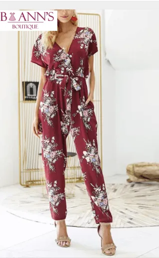 FLORAL WRAP-IT-UP JUMPSUIT