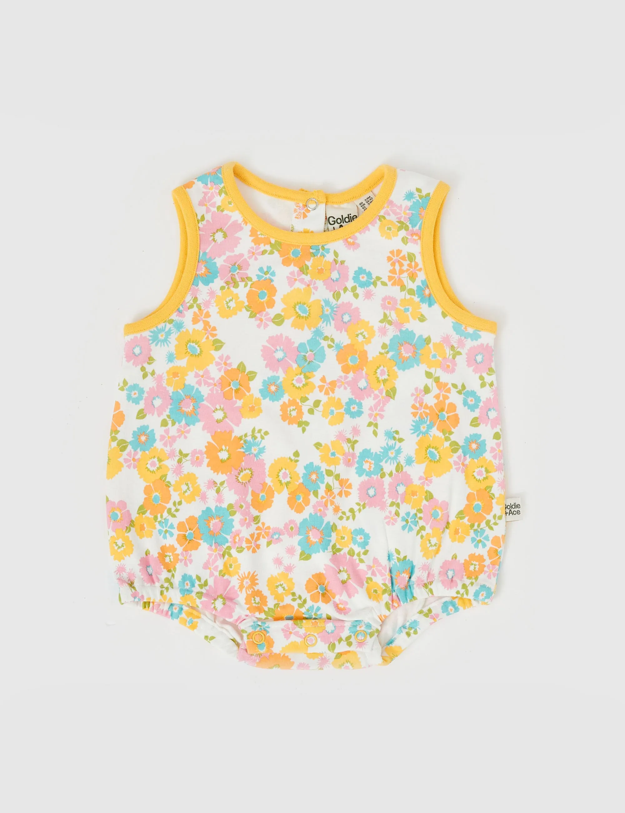 FLOWER CHILD BUBBLE ROMPER