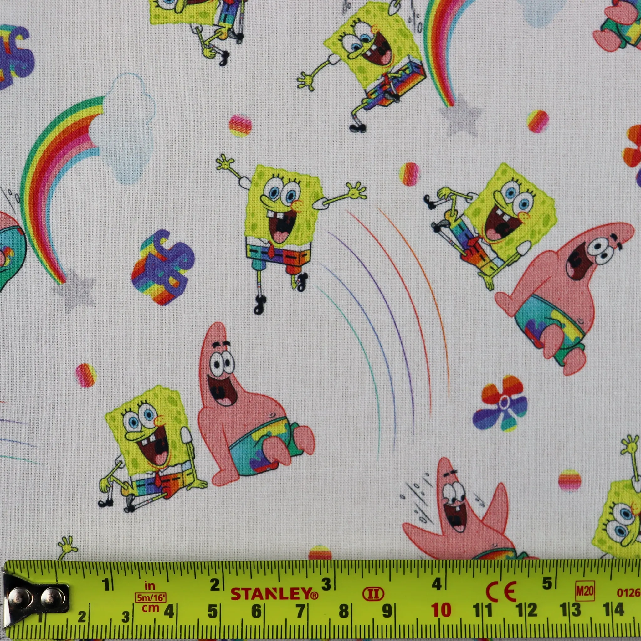 FS889_2 Sponge Bob Rainbow Cotton