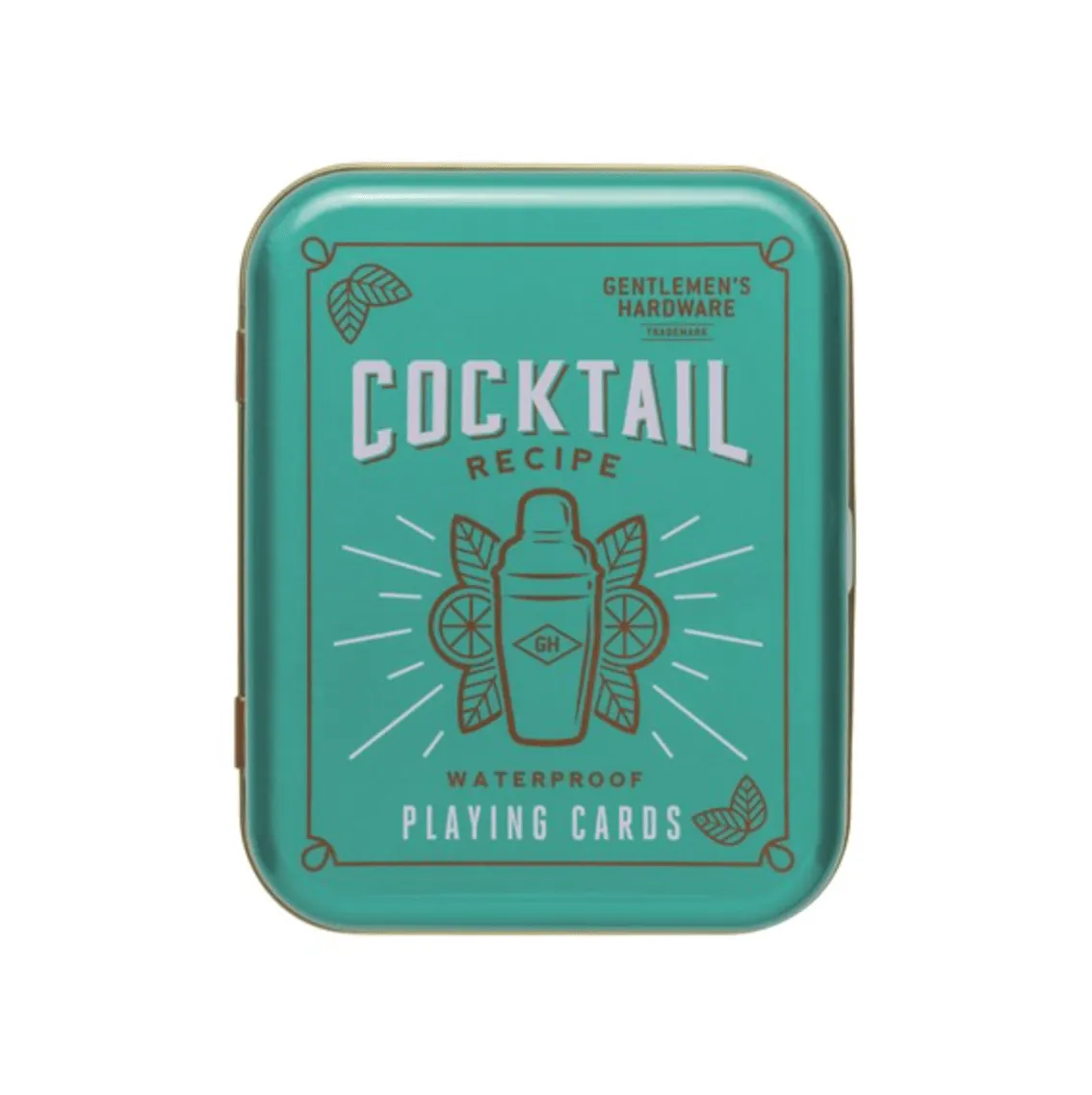 Gentlemen's Hardware Cocktail Themed Playing Cards