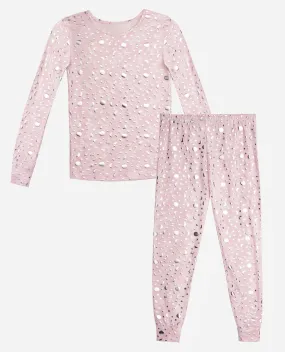 Girls Peached Long Sleeve Sleep Set