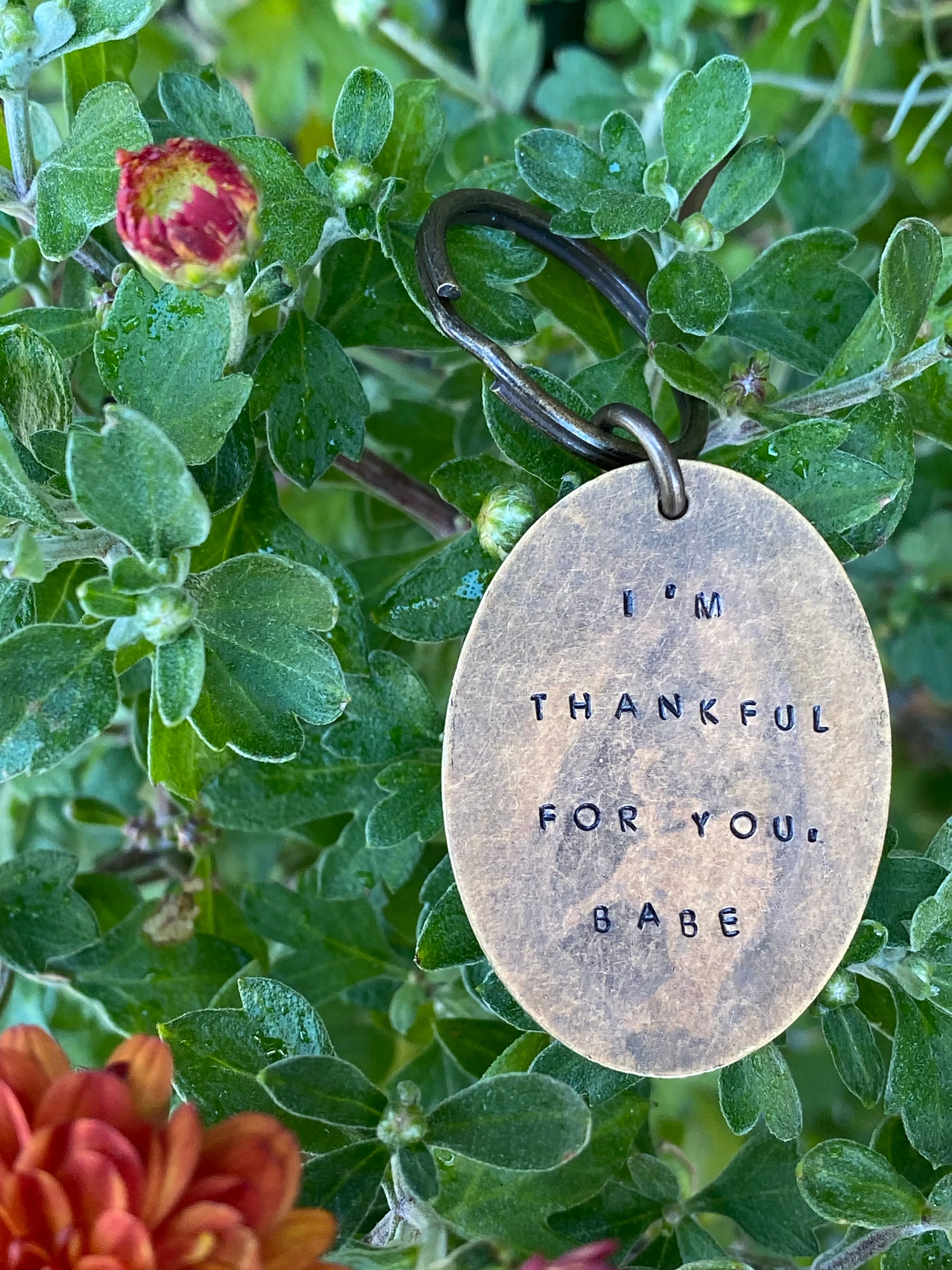 Hand Stamped Keychains made in USA