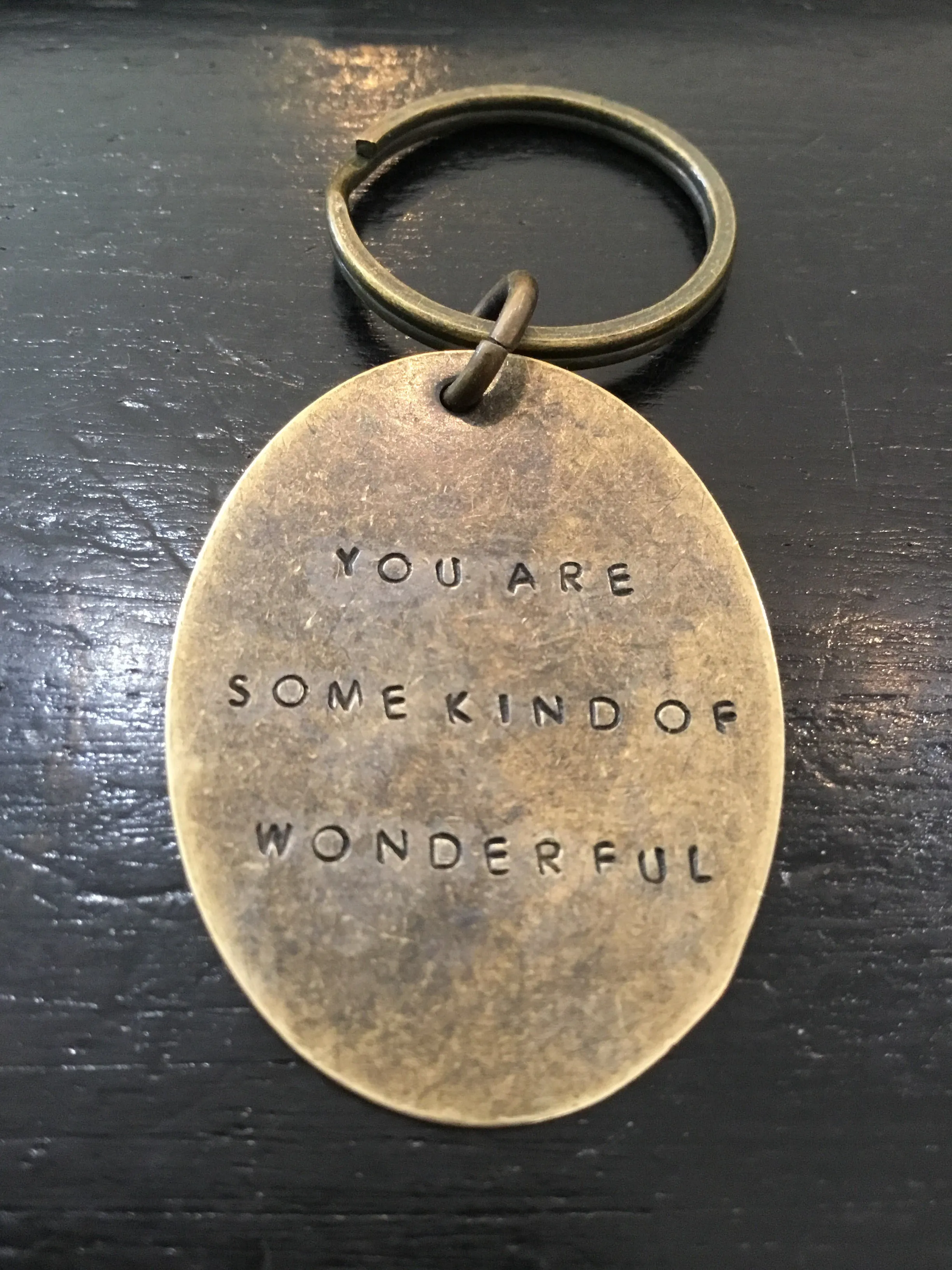 Hand Stamped Keychains made in USA