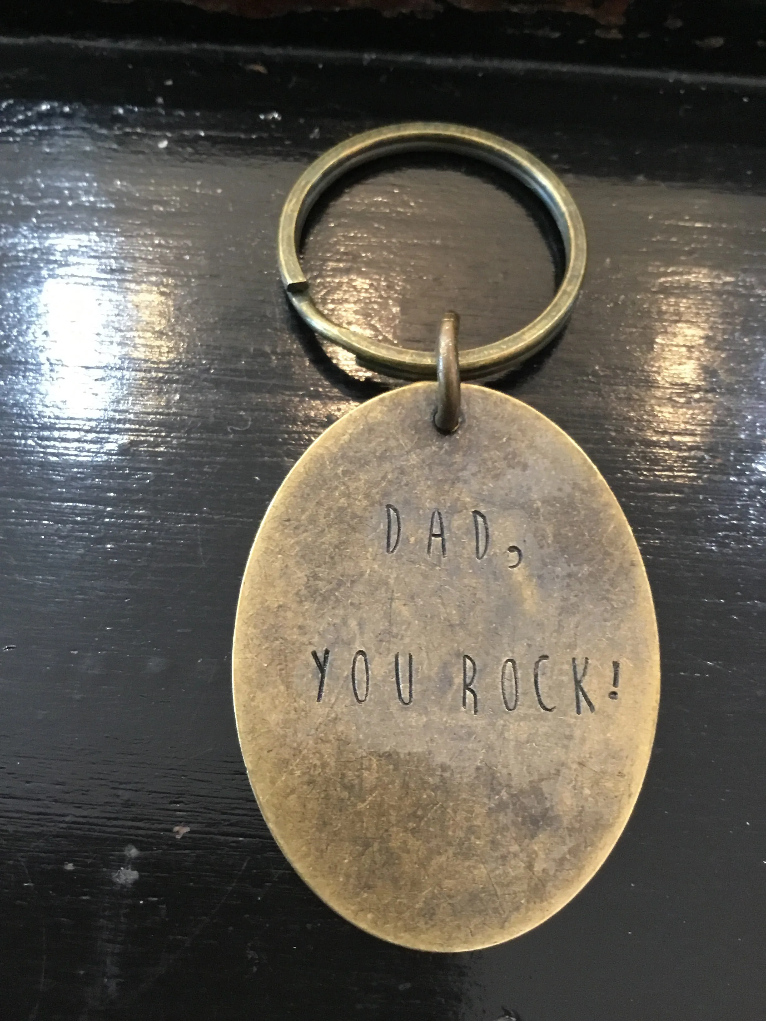 Hand Stamped Keychains made in USA