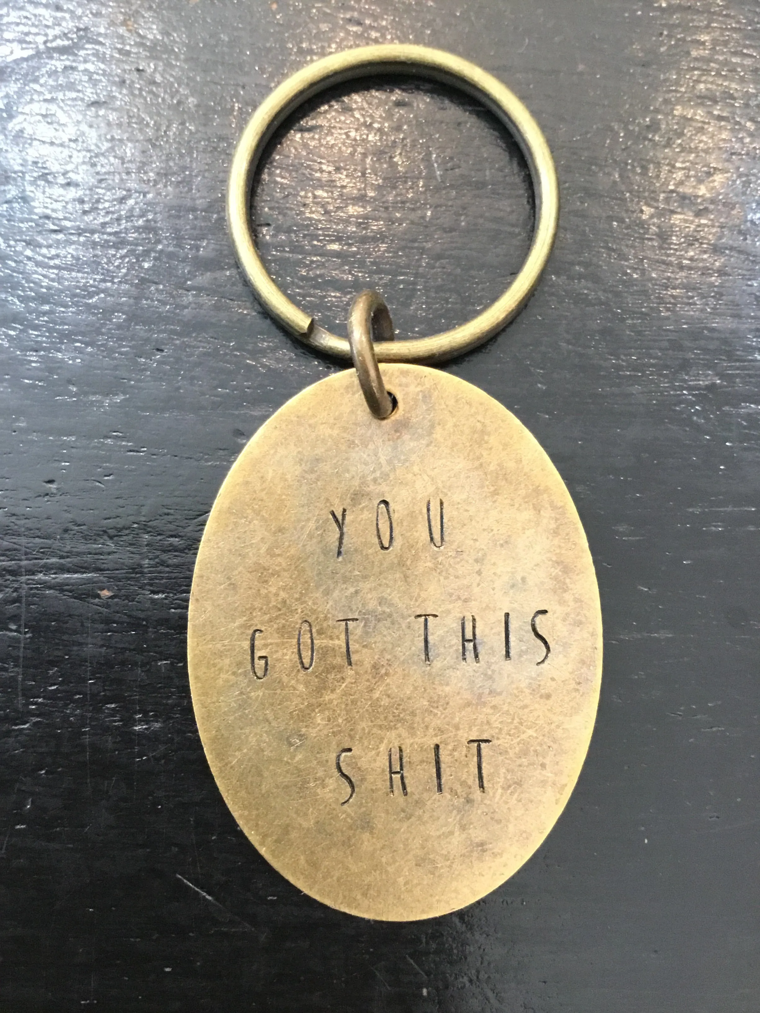 Hand Stamped Keychains made in USA