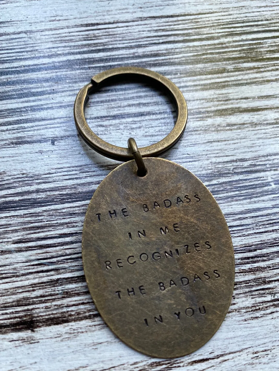 Hand Stamped Keychains made in USA