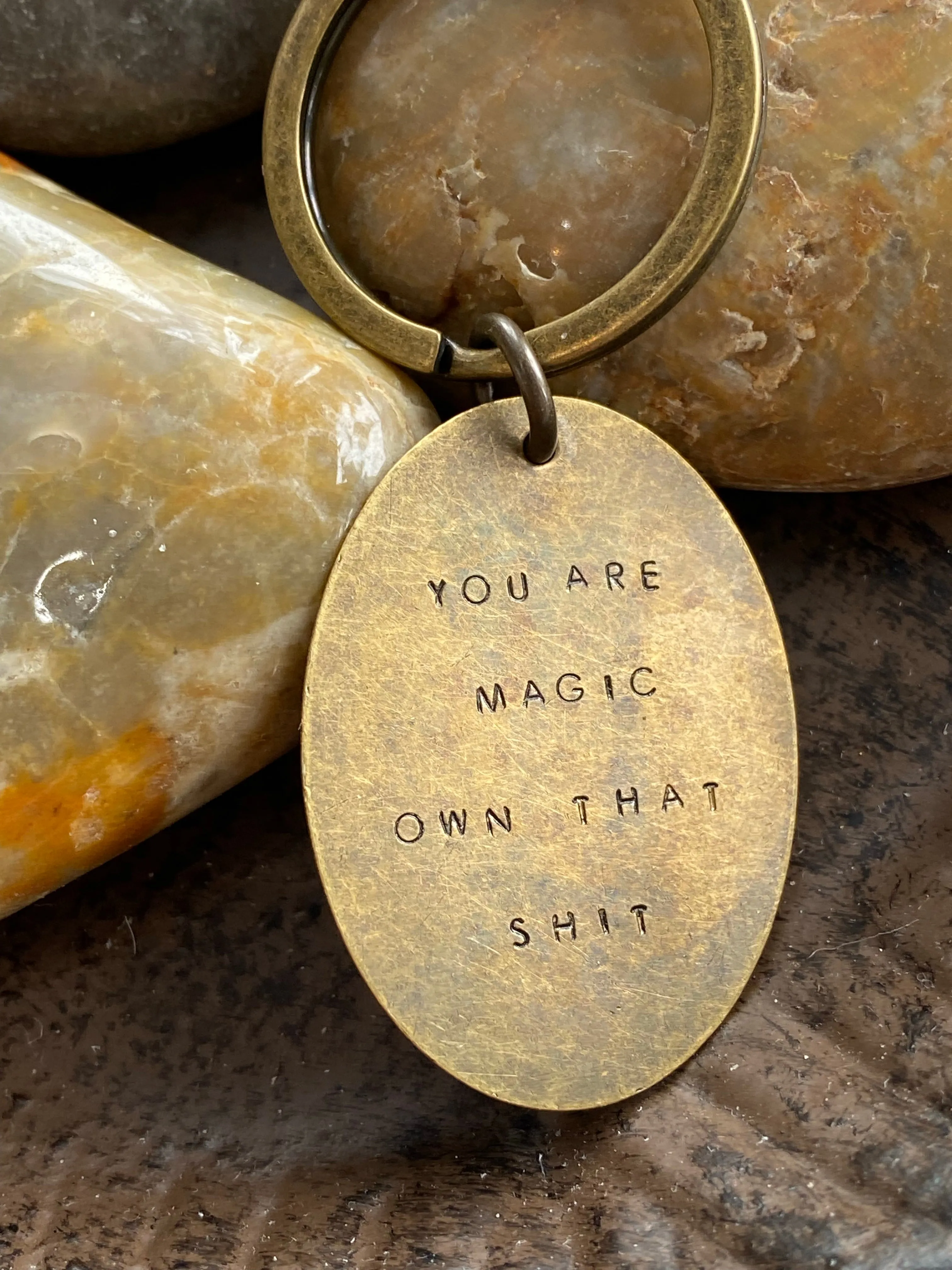 Hand Stamped Keychains made in USA