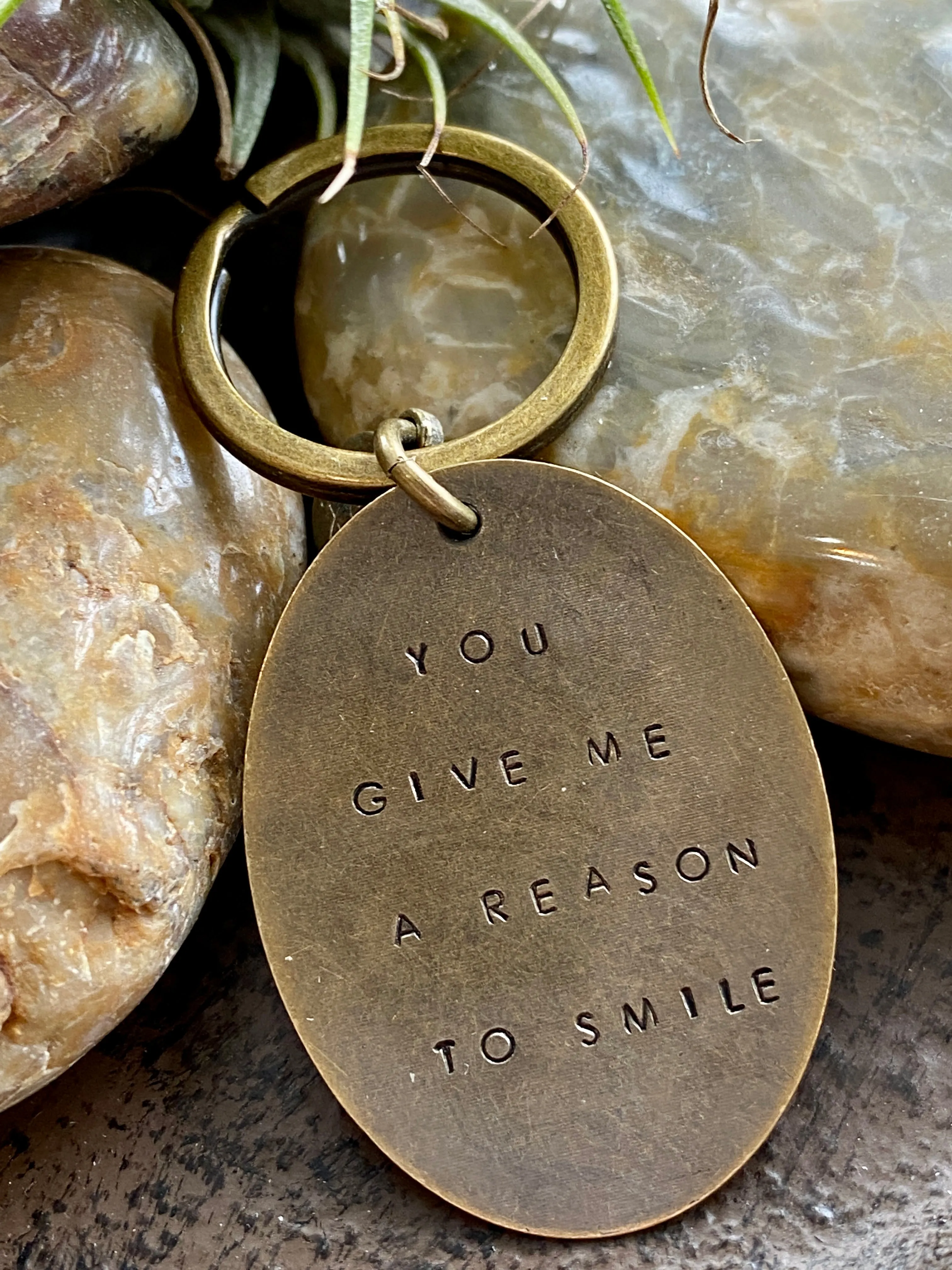 Hand Stamped Keychains made in USA