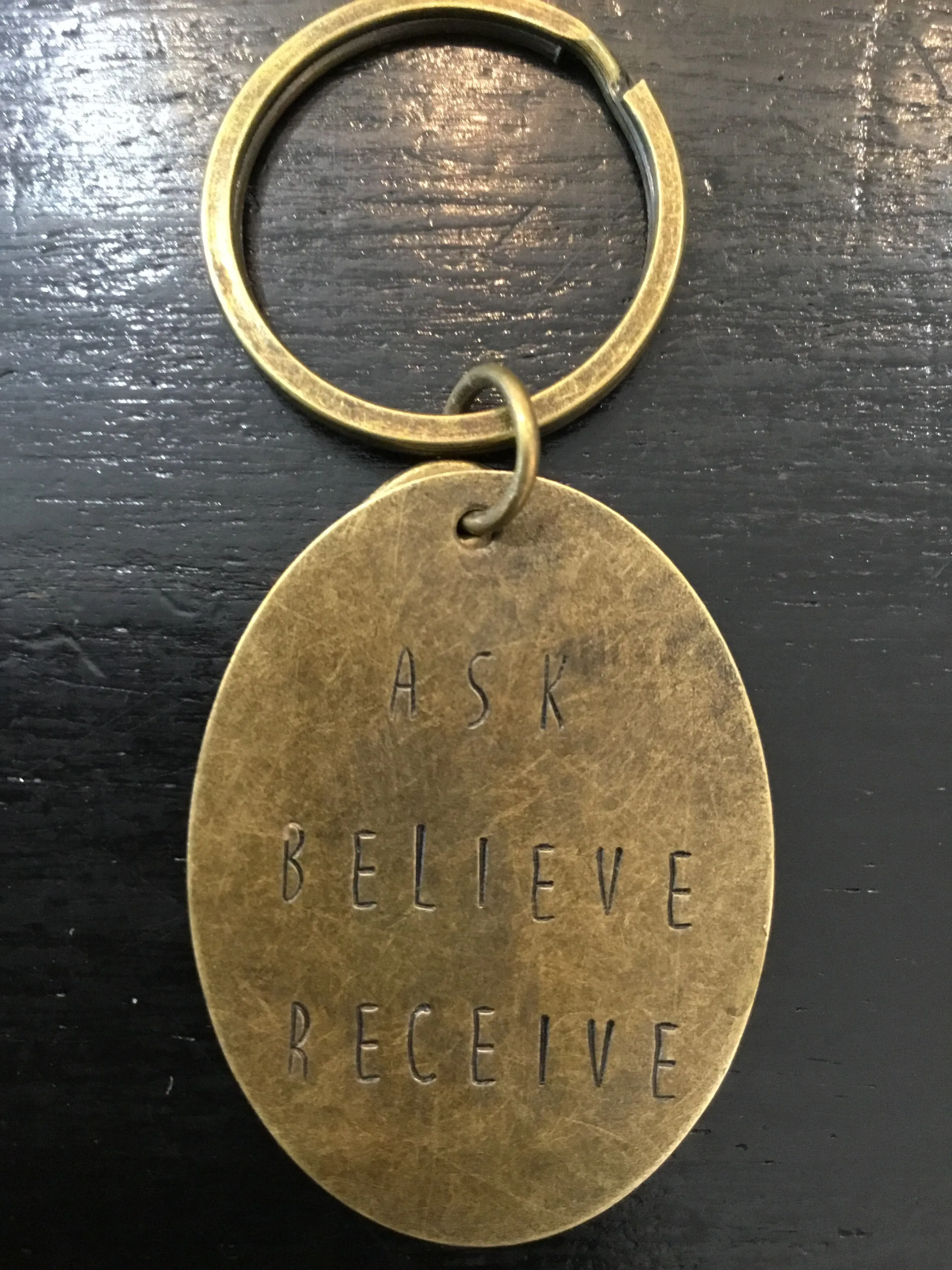 Hand Stamped Keychains made in USA