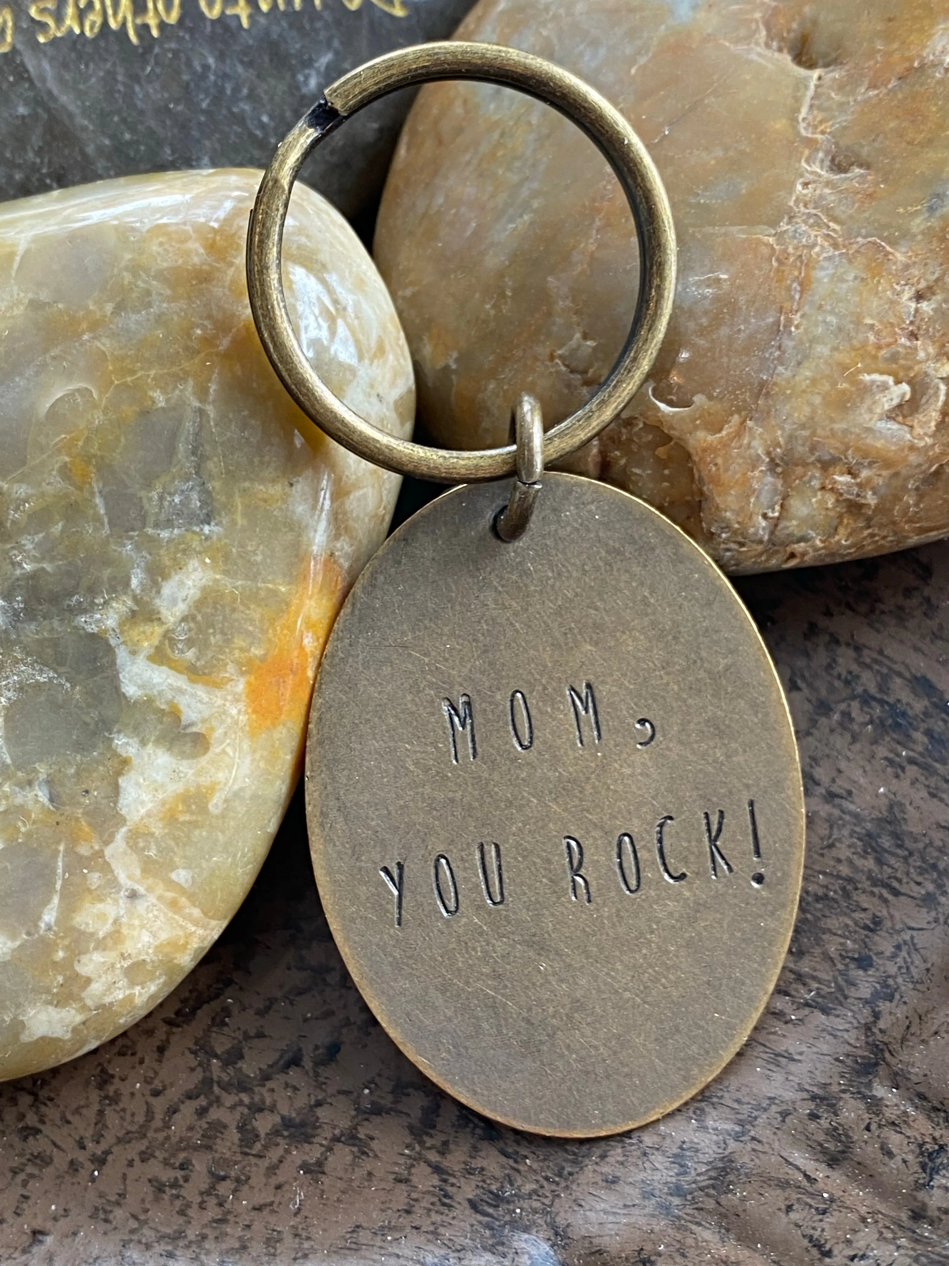 Hand Stamped Keychains made in USA