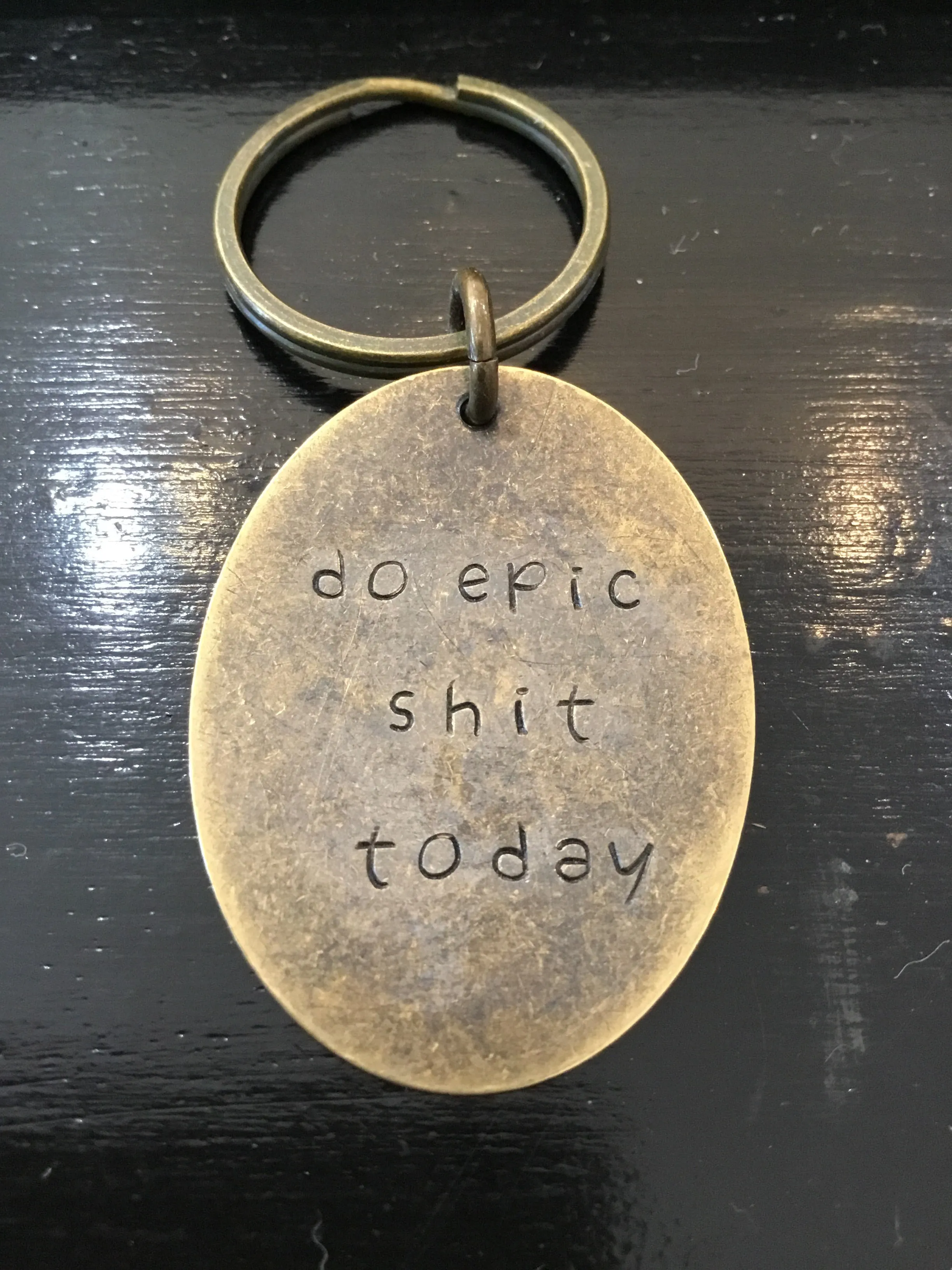 Hand Stamped Keychains made in USA