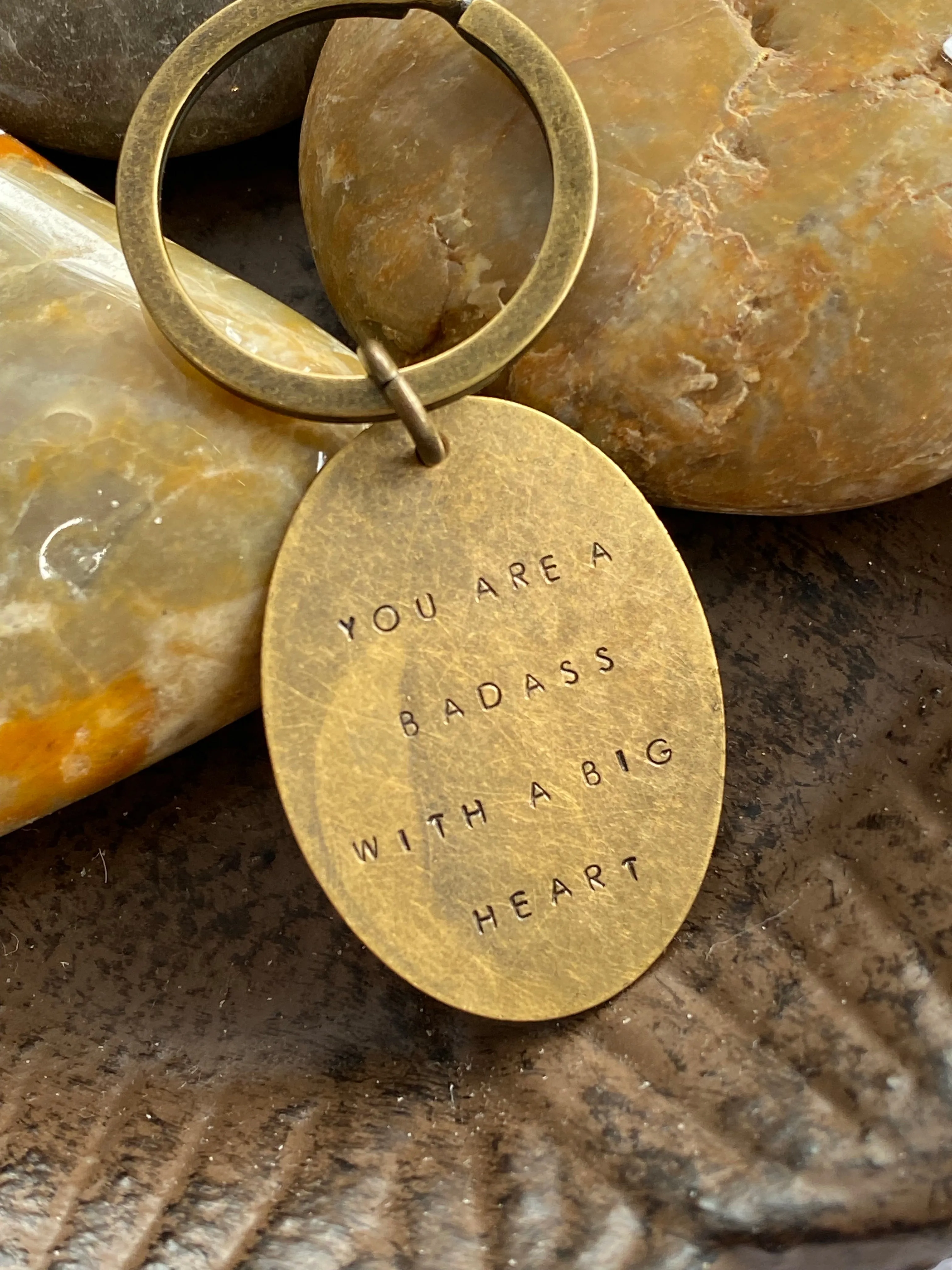 Hand Stamped Keychains made in USA