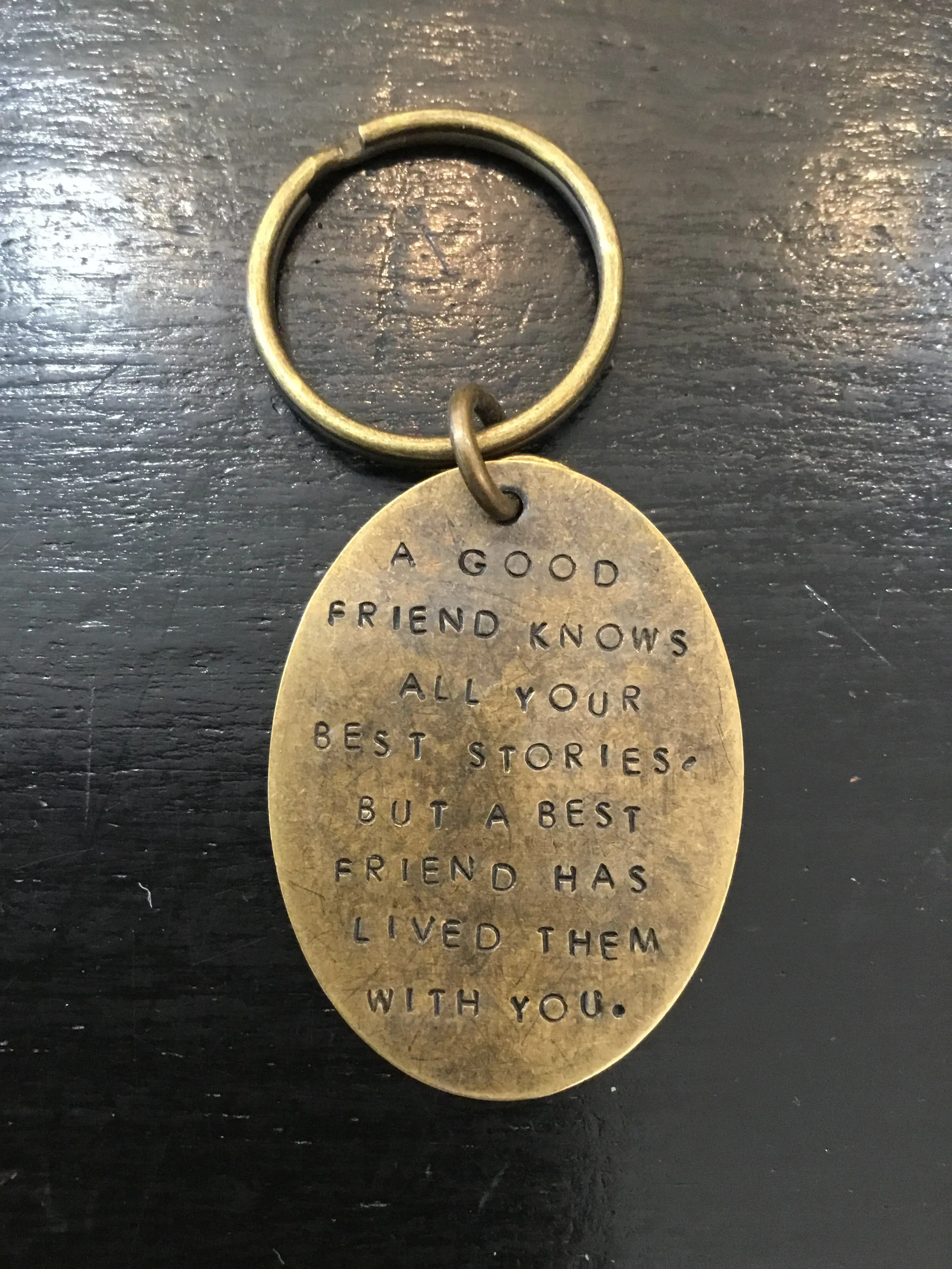 Hand Stamped Keychains made in USA