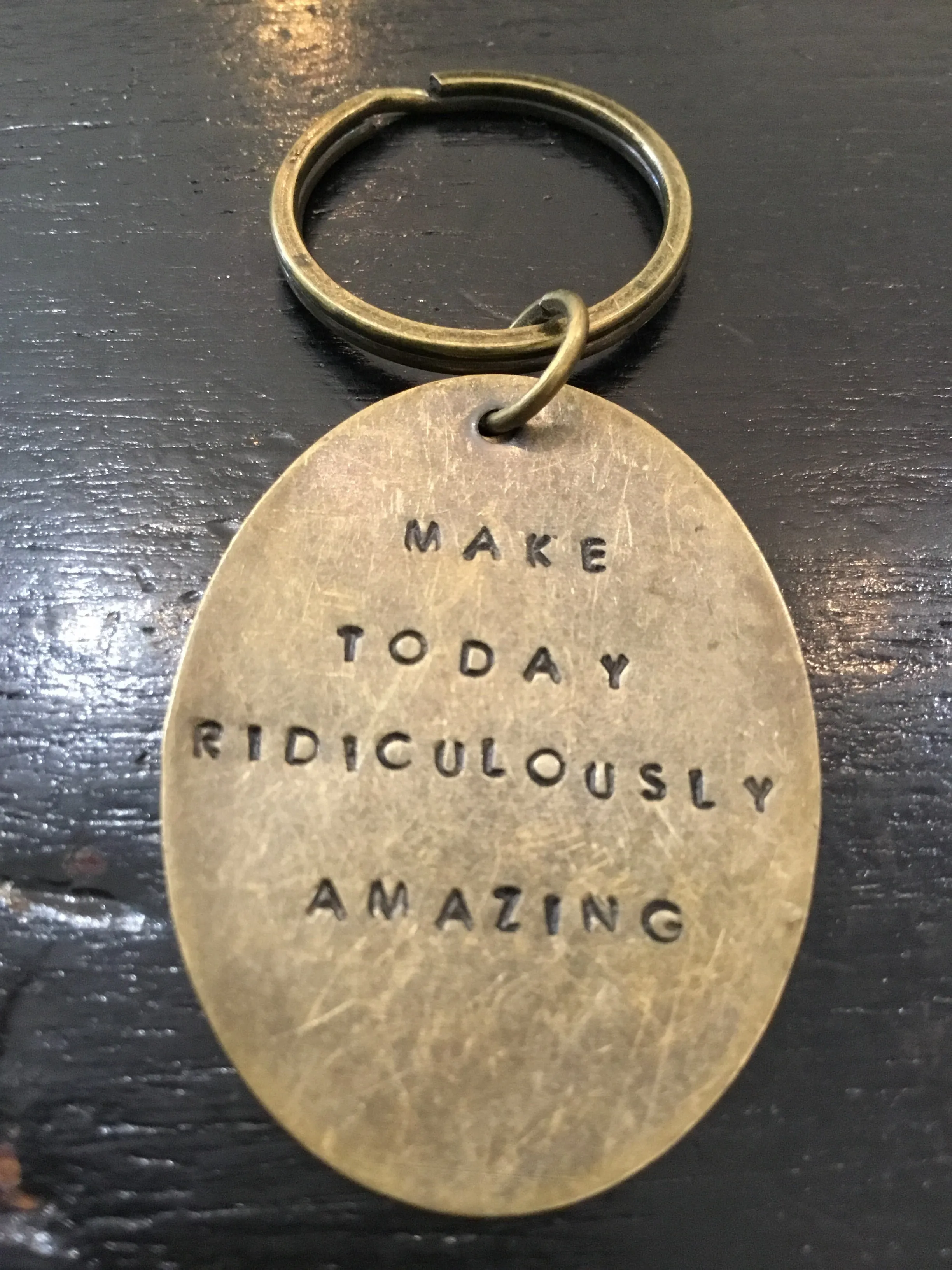 Hand Stamped Keychains made in USA