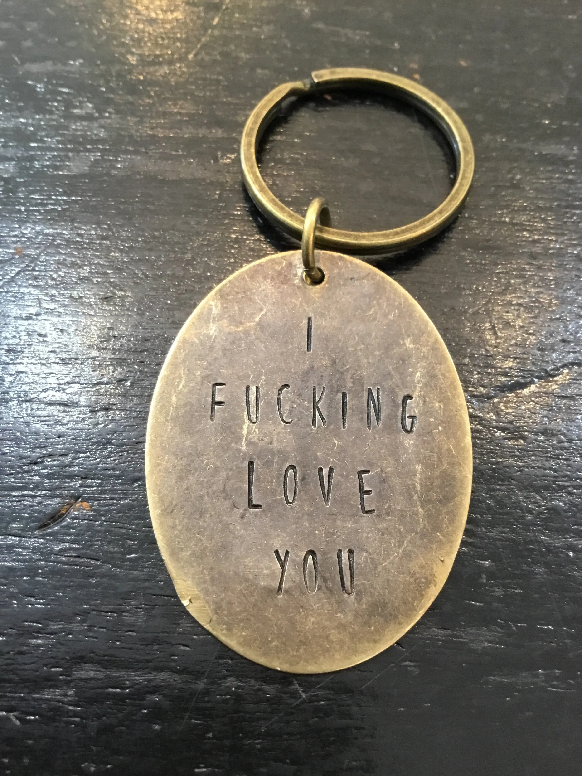 Hand Stamped Keychains made in USA