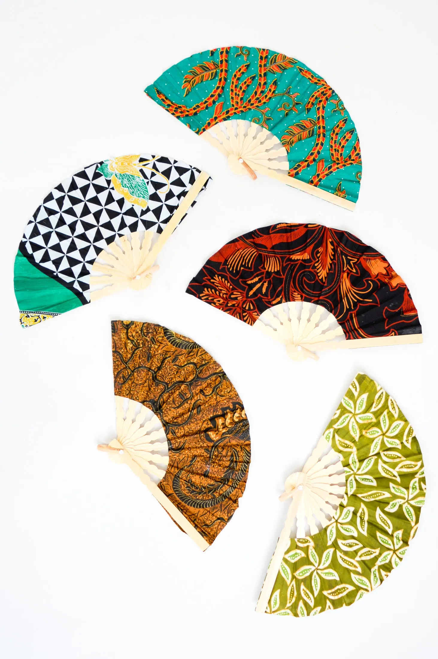 Handmade Fans, Assorted Colors