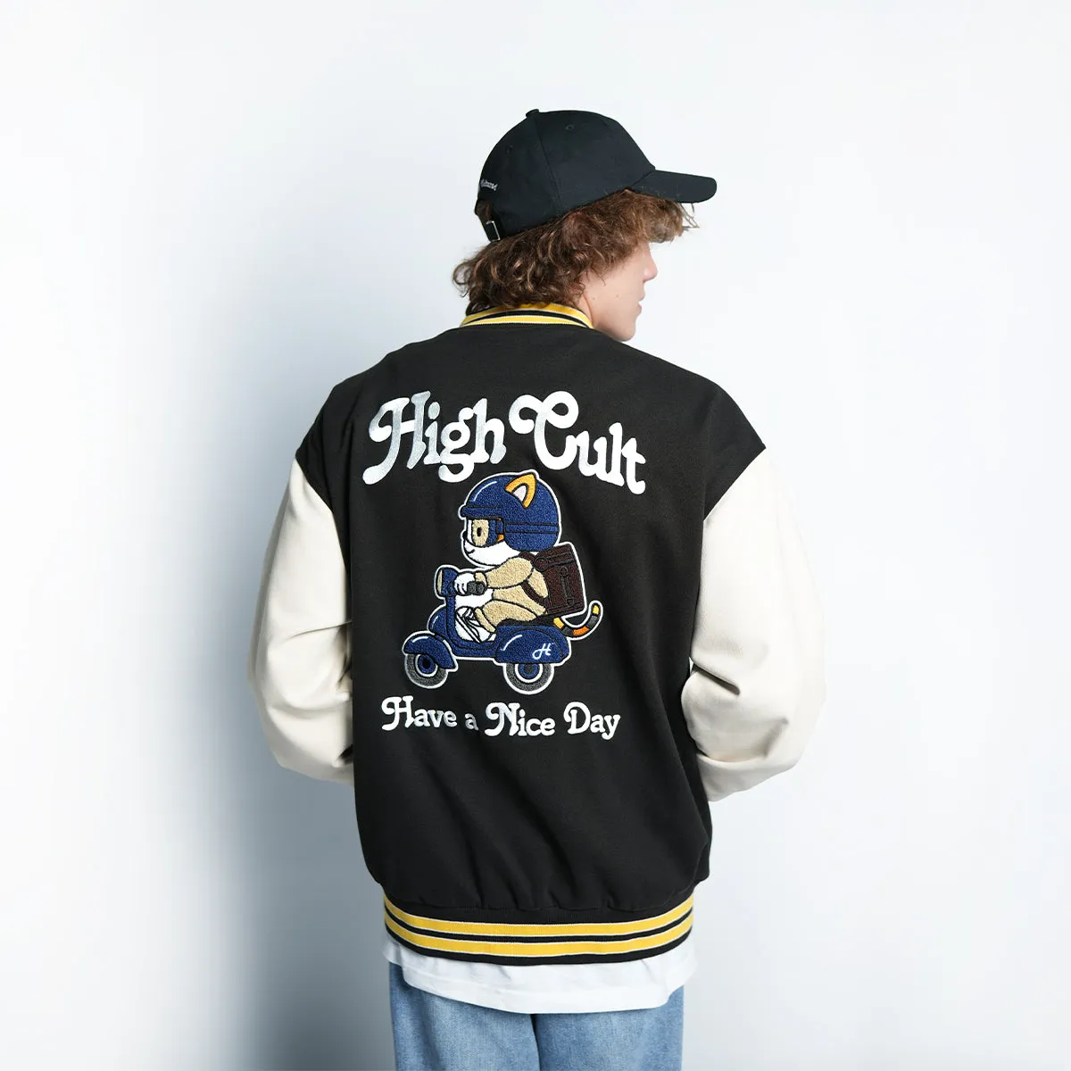 “Have a Nice Day” Haru Varsity Jacket - 131