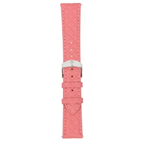 Hot Pink/Silver Leather Band