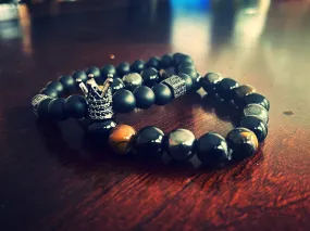 I Am King Set -  Obsidian, Tiger's Eye, and Hematite