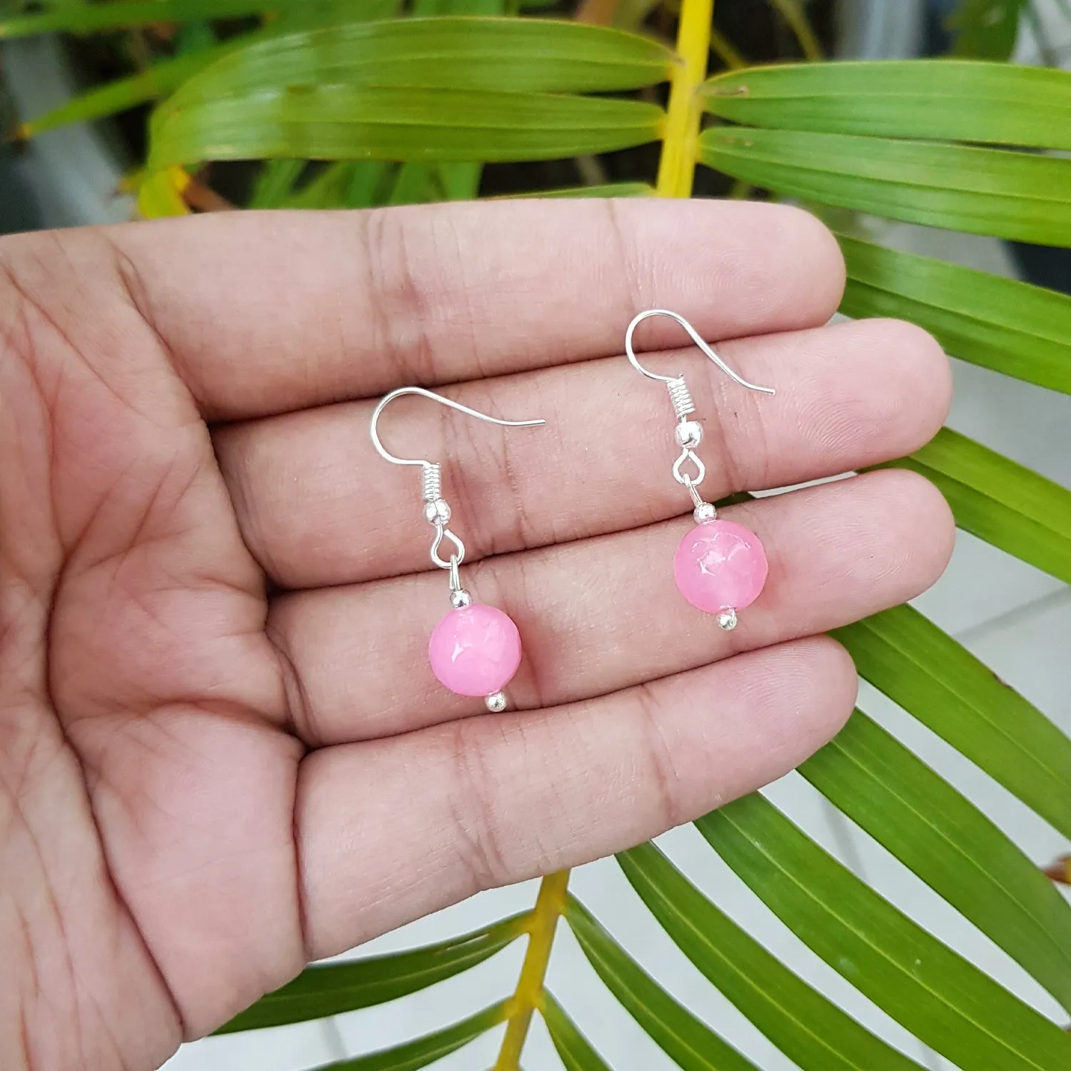 Imeora Pink 10mm  Quartz Earrings