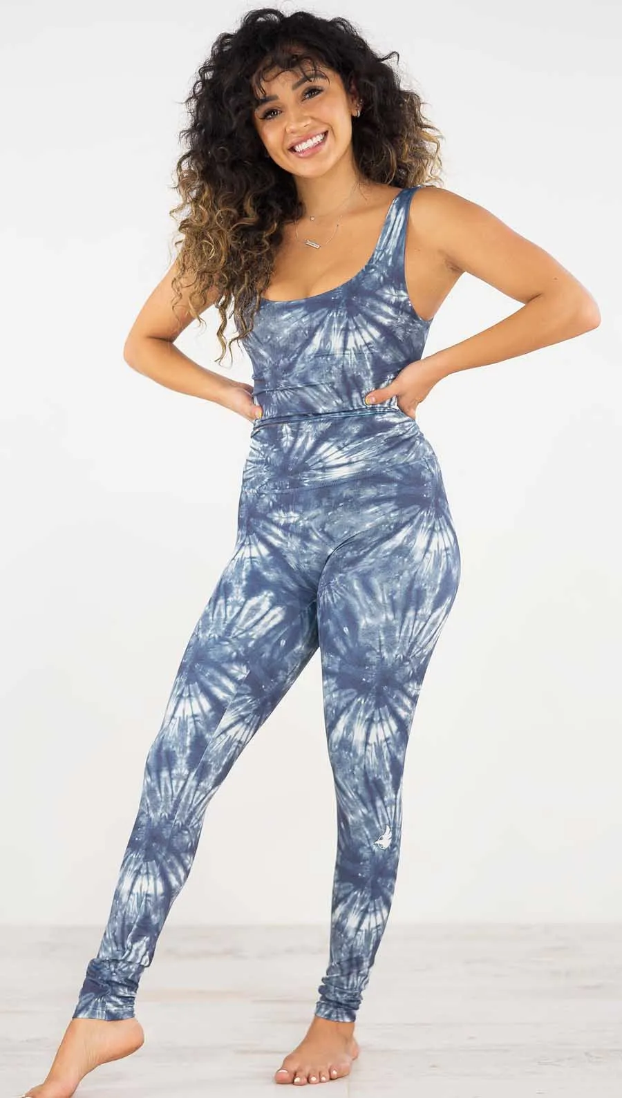 Indigo Spiral - Athleisure Leggings