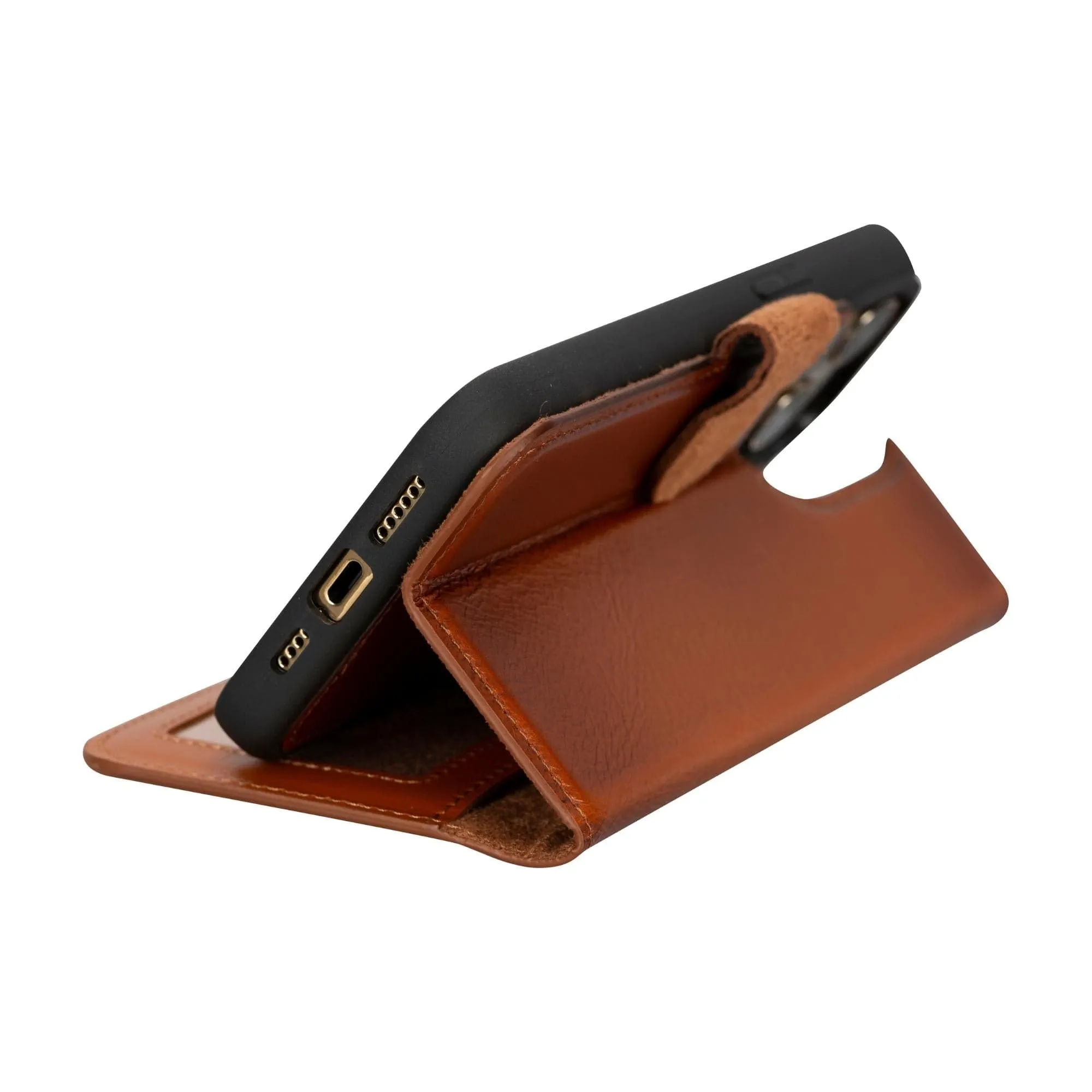 iPhone 16 Series Detachable Leather Wallet Case