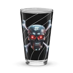 Jolly Roger Terminator Shaker pint glass