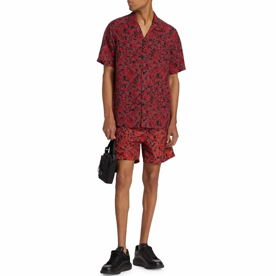 Ksubi Digi Resort Short Sleeve Shirt (Red/Black) MSP23SH006