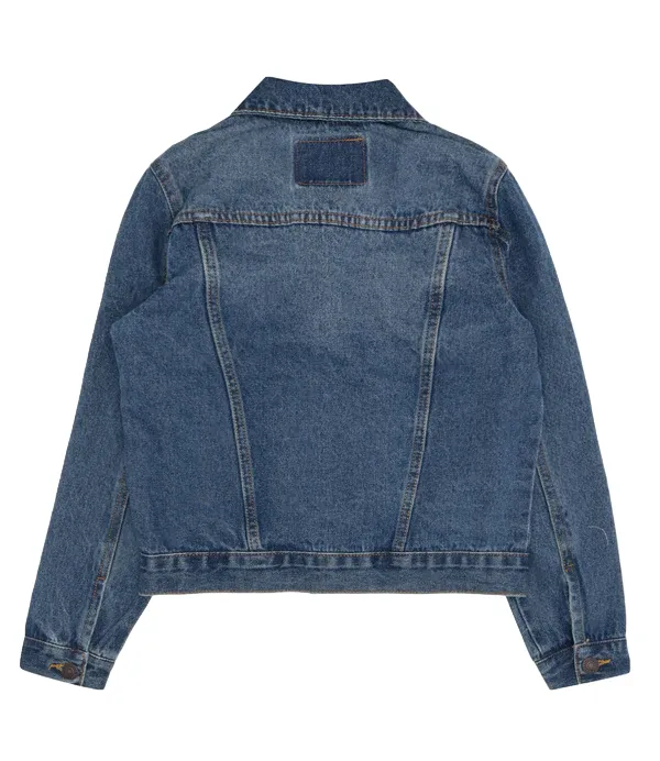 Levi's Kids boy's denim jacket LVB Trucked 9E2058 M8X LW bristol medium blue