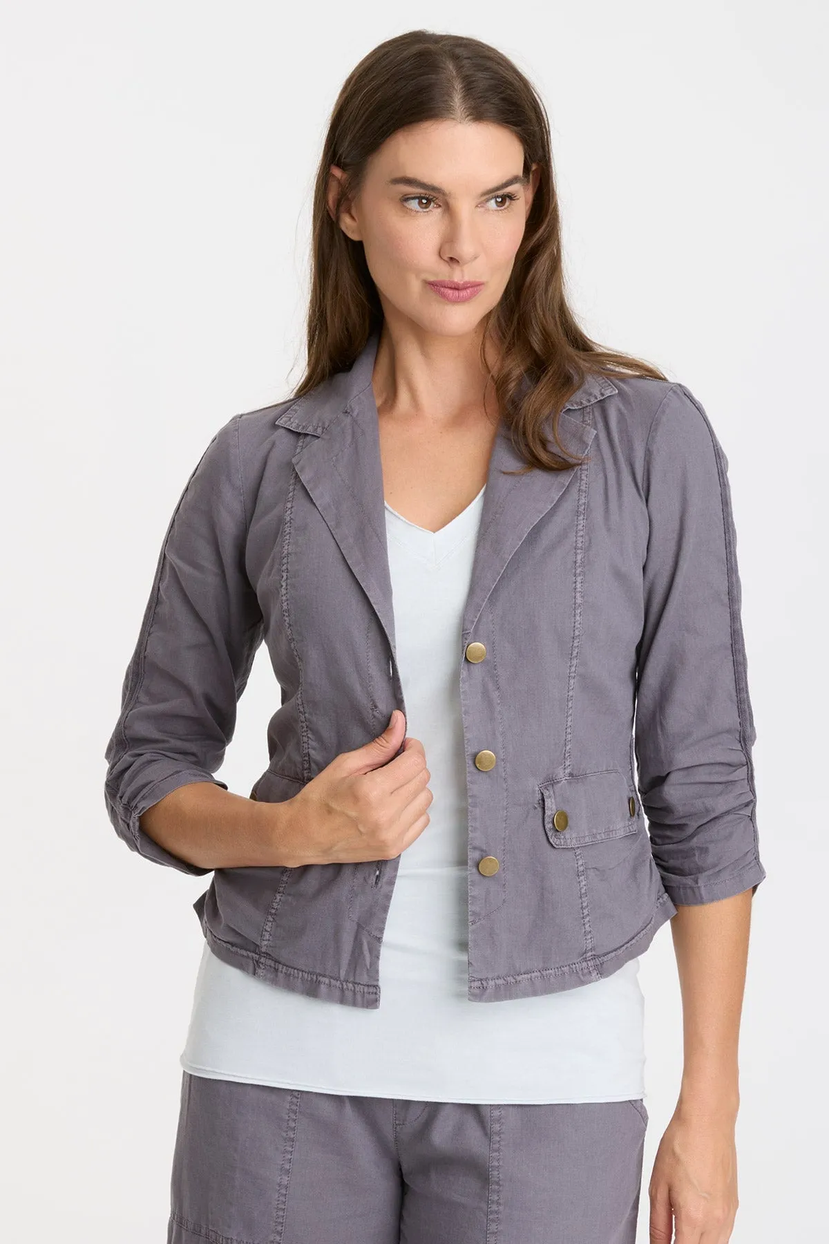 Linen Folksy Jacket