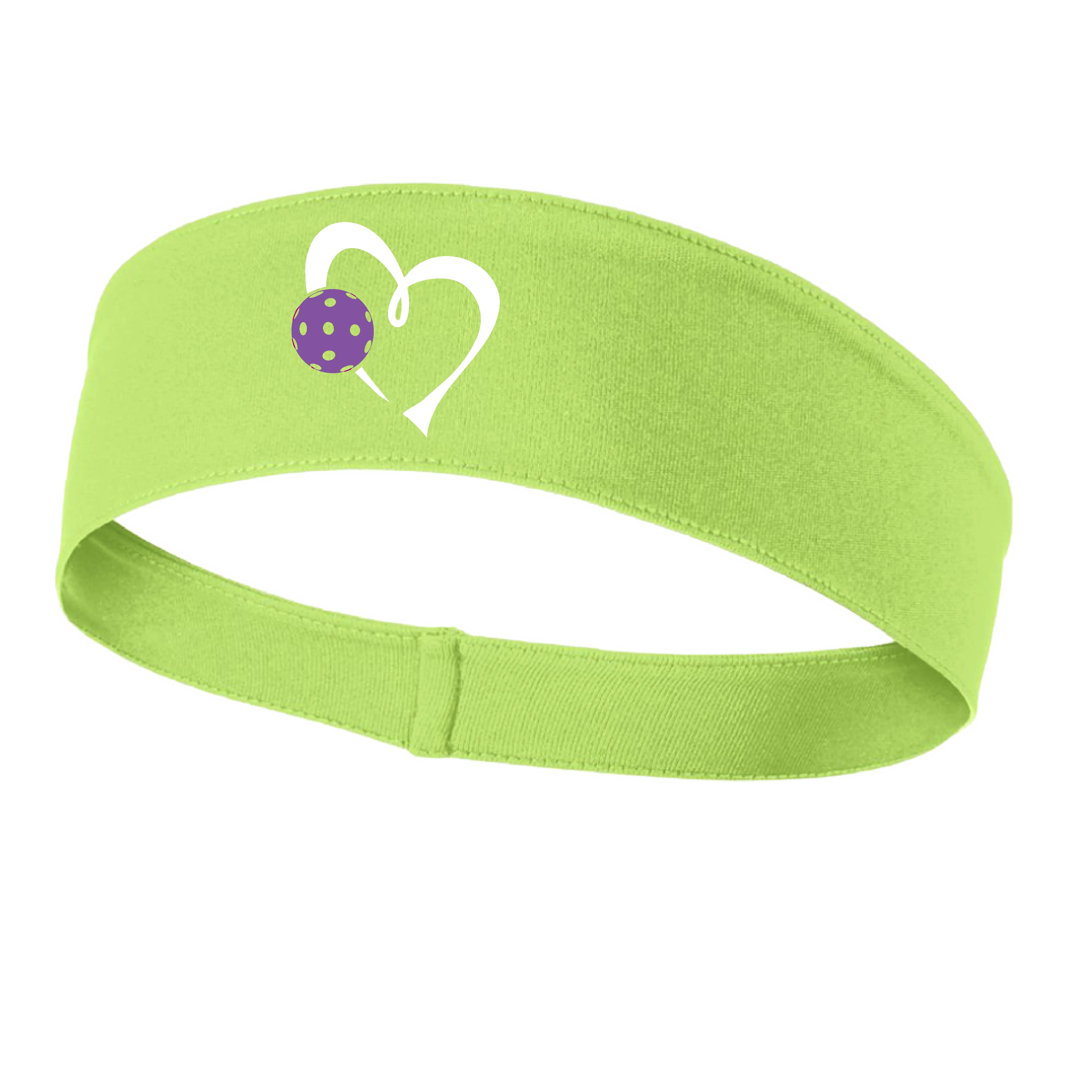 Love Pickleball Heart (Purple) | Pickleball Headband | 100% Polyester