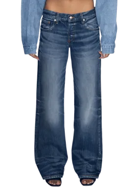 Low rise baggy jeans