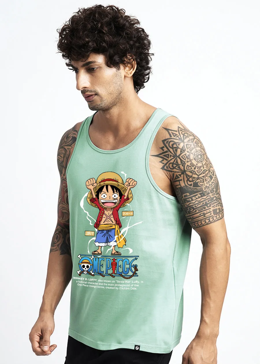 Luffy One Piece Mens Printed Vest