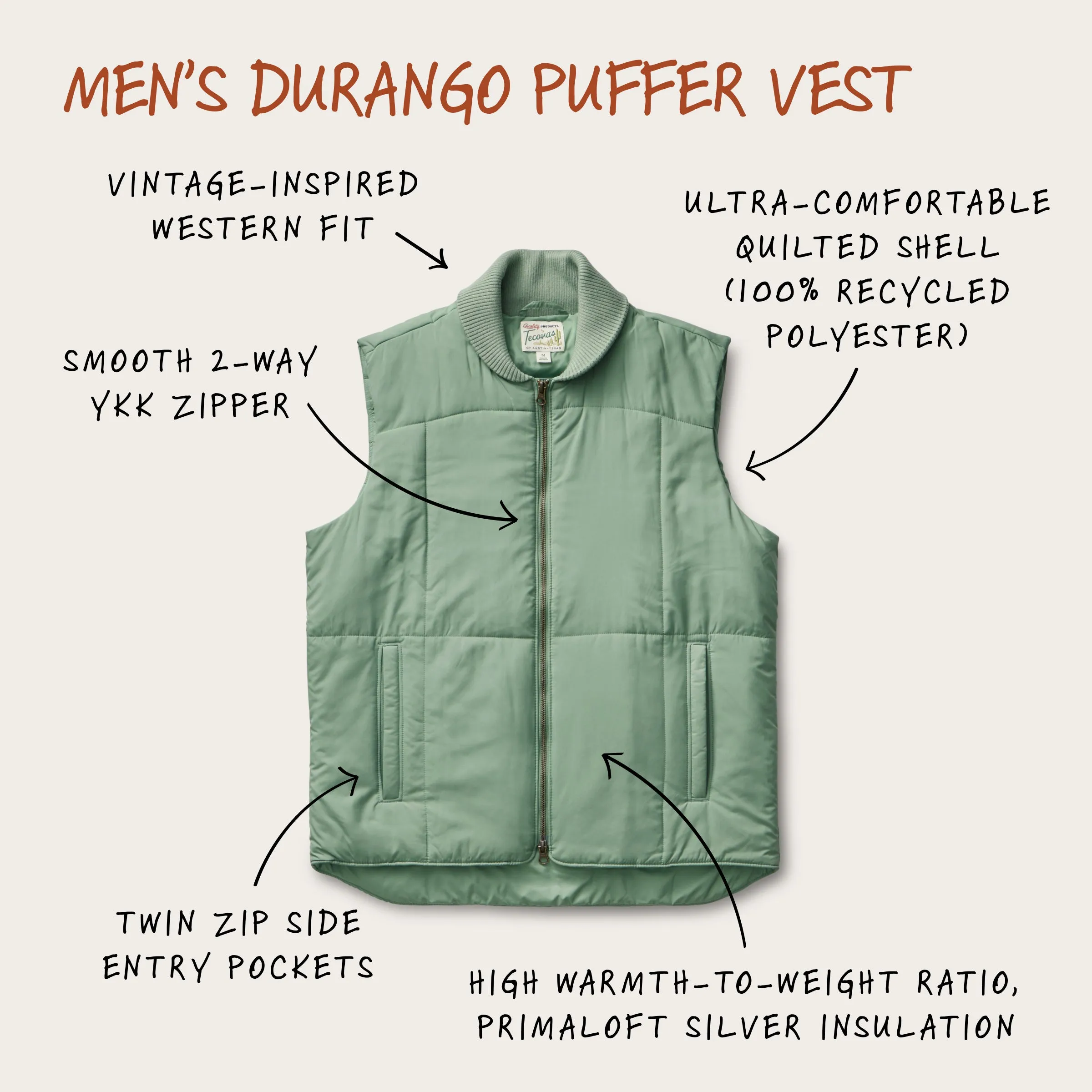 Men's Durango Puffer Vest