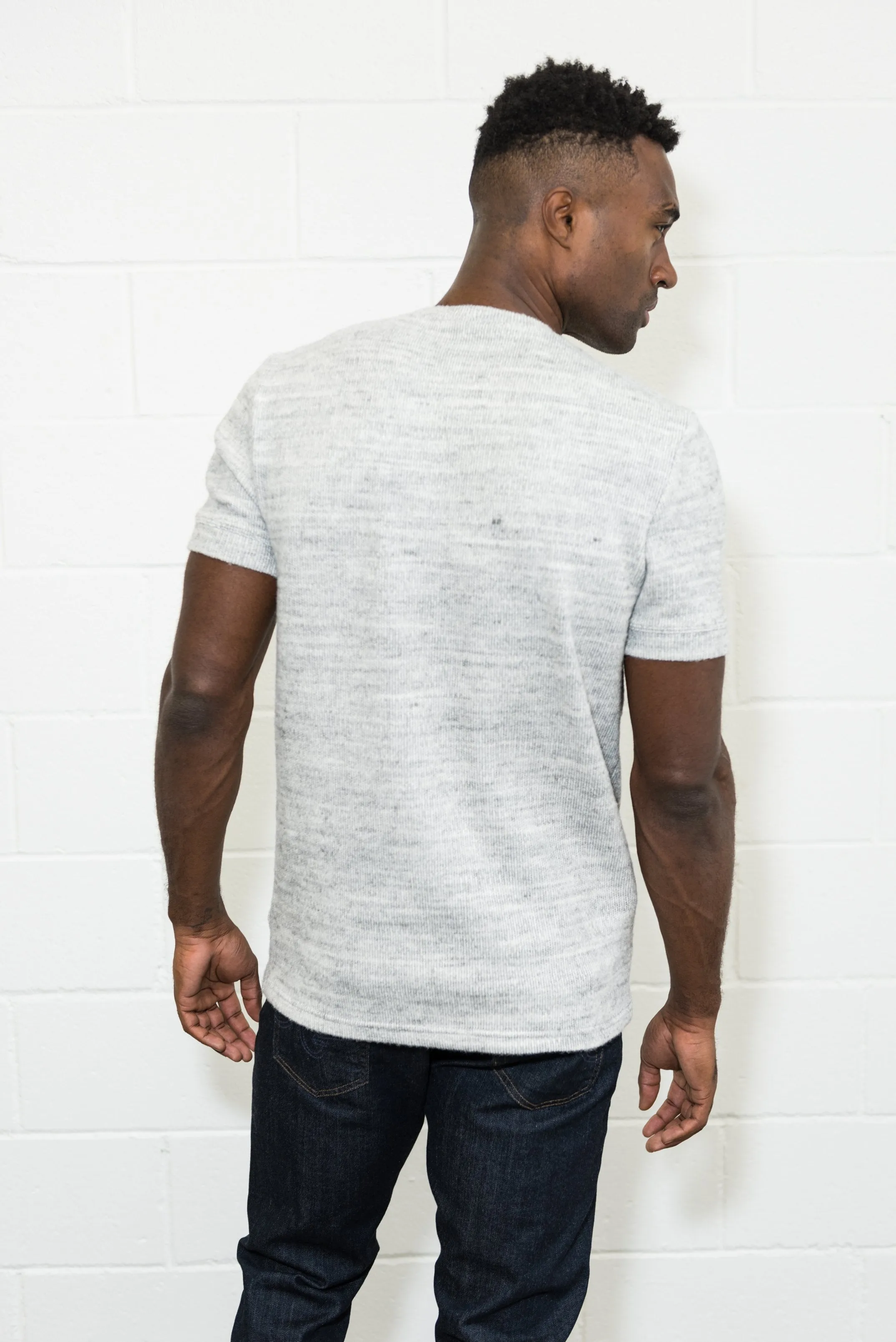 Men's Soft Knit Melange Short Sleeve Crew Tee