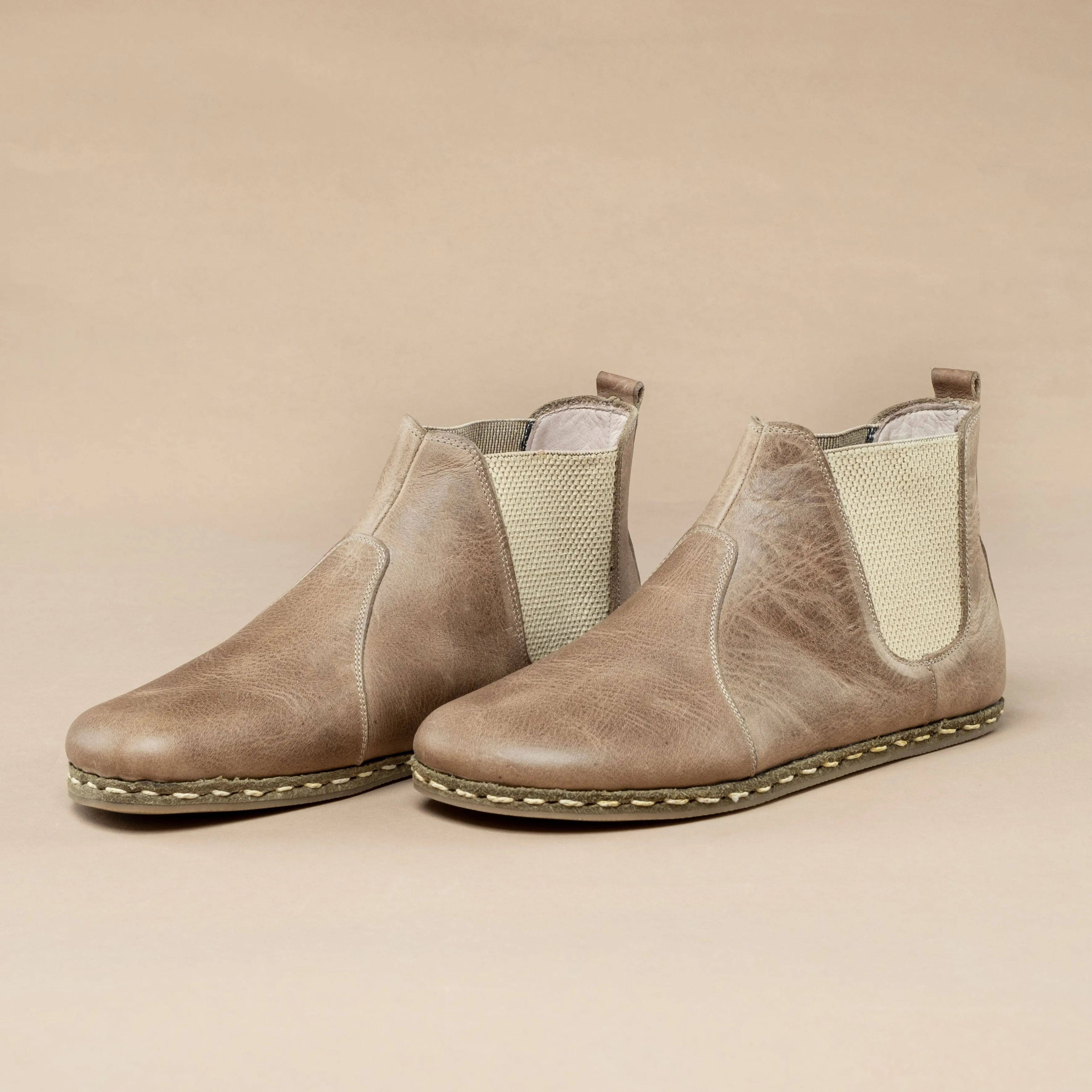 Men's Tan Barefoot Chelsea Boots